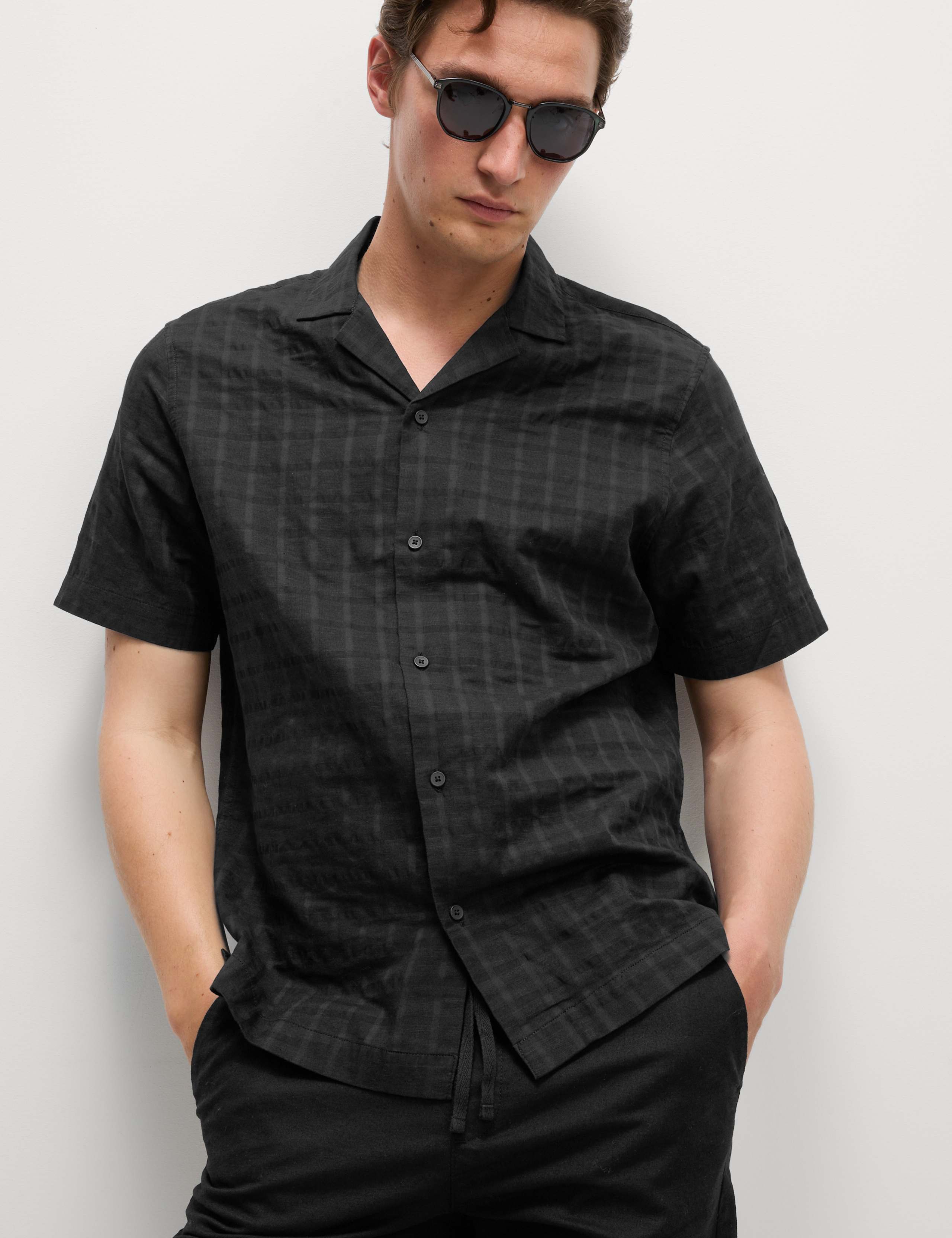 Regular Fit Cotton Rich Textured Shirt 3 of 6