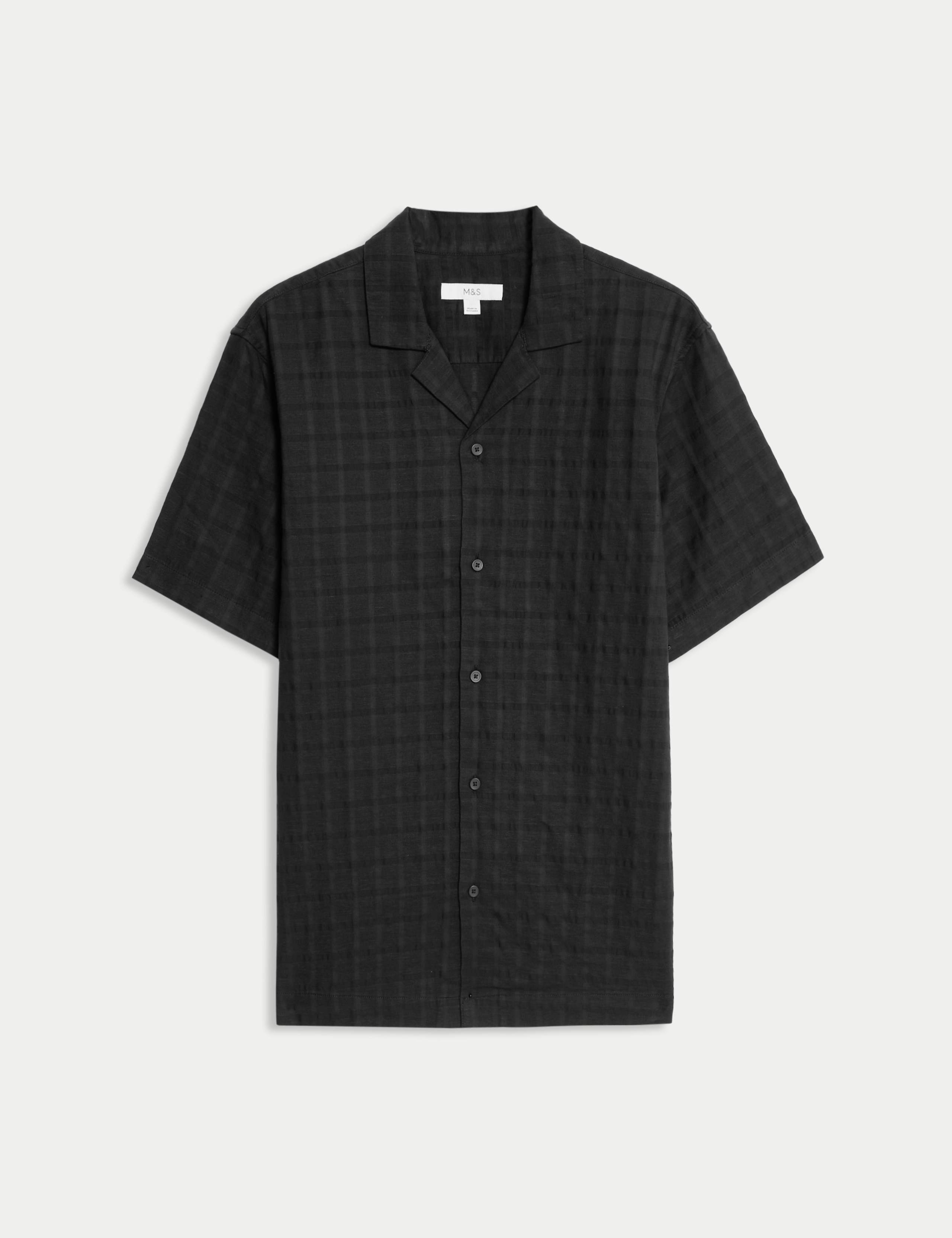 Regular Fit Cotton Rich Textured Shirt 2 of 6