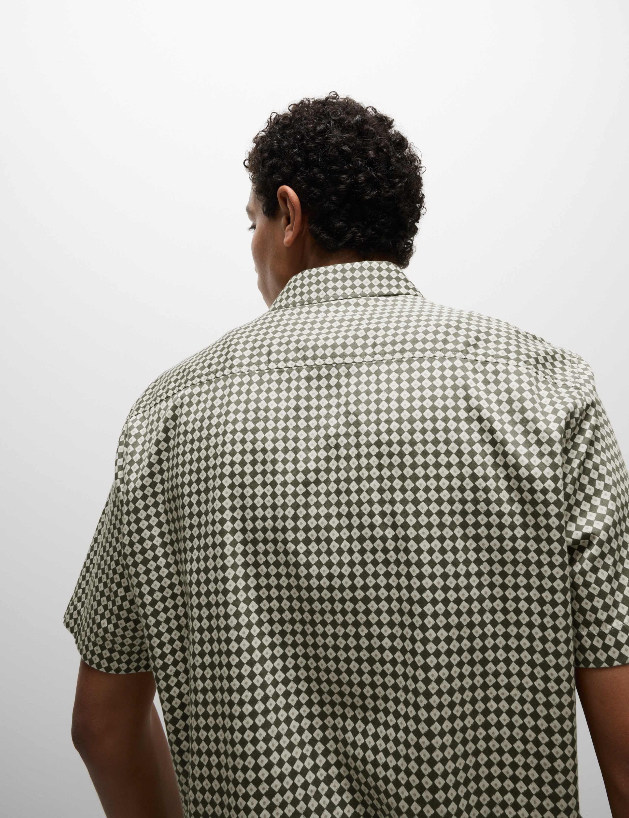 Pure Cotton Geometric Print Shirt 6 of 6
