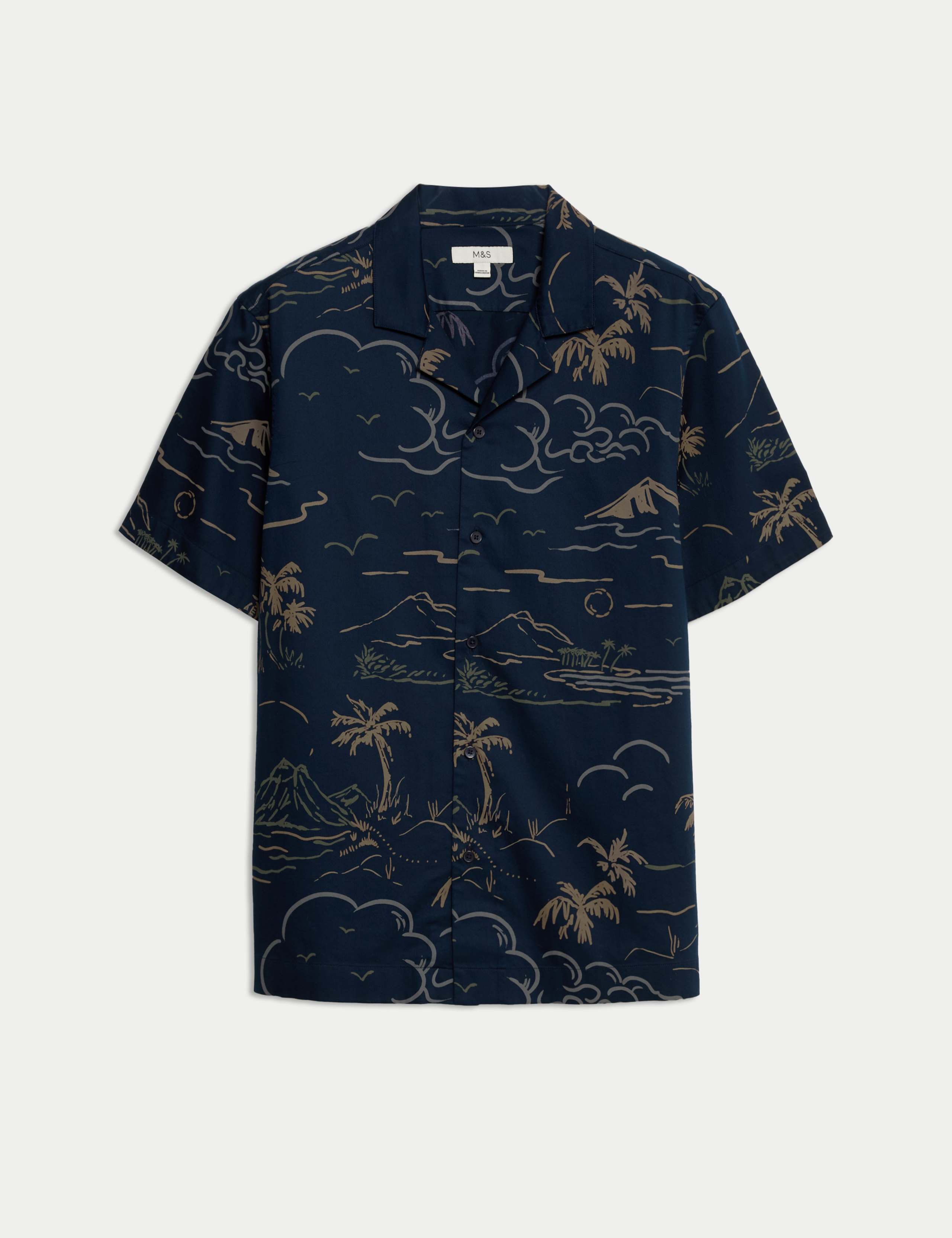 Easy Iron Pure Cotton Hawaiian Shirt 2 of 5