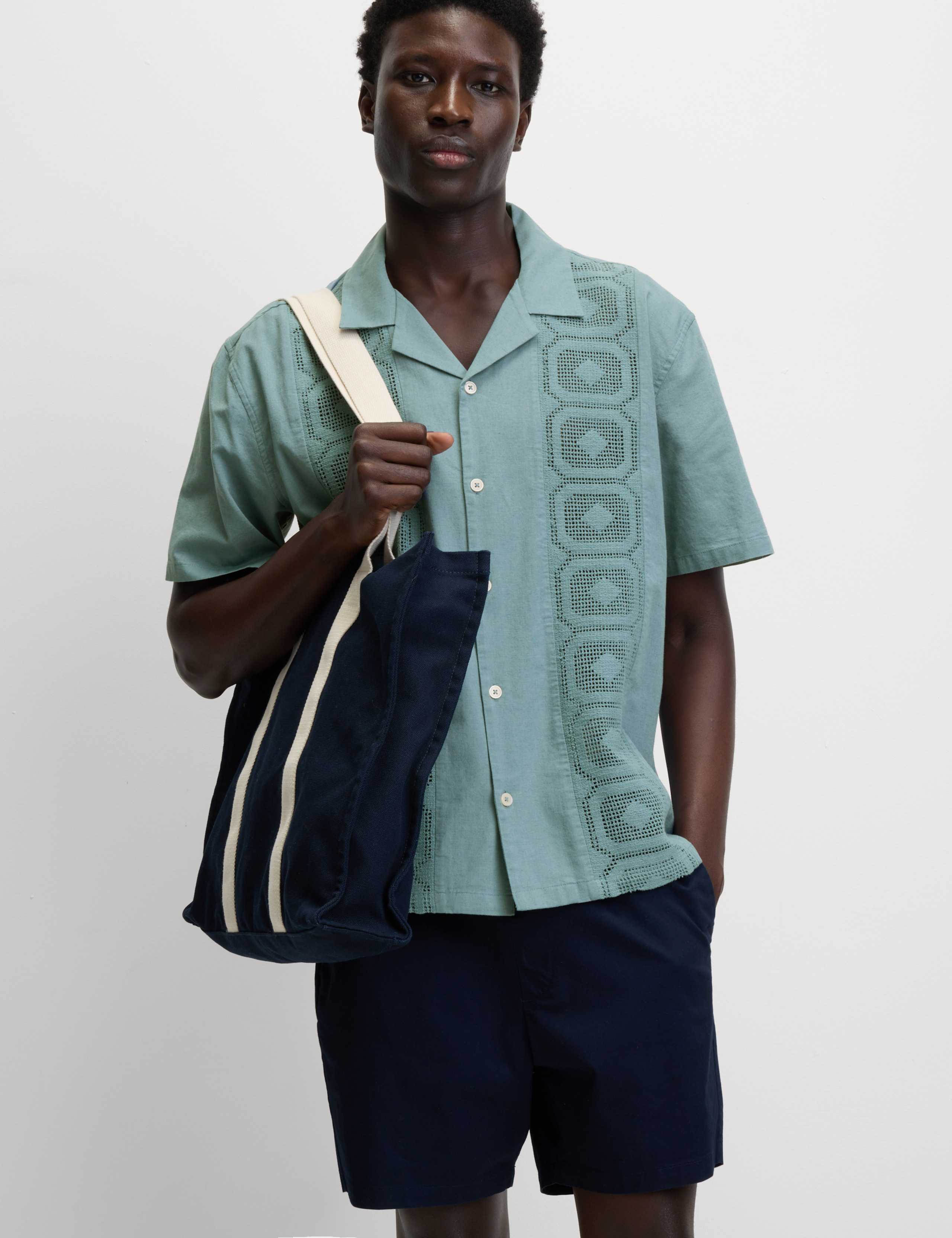 Relaxed Fit Cotton Rich Textured Shirt 4 of 6