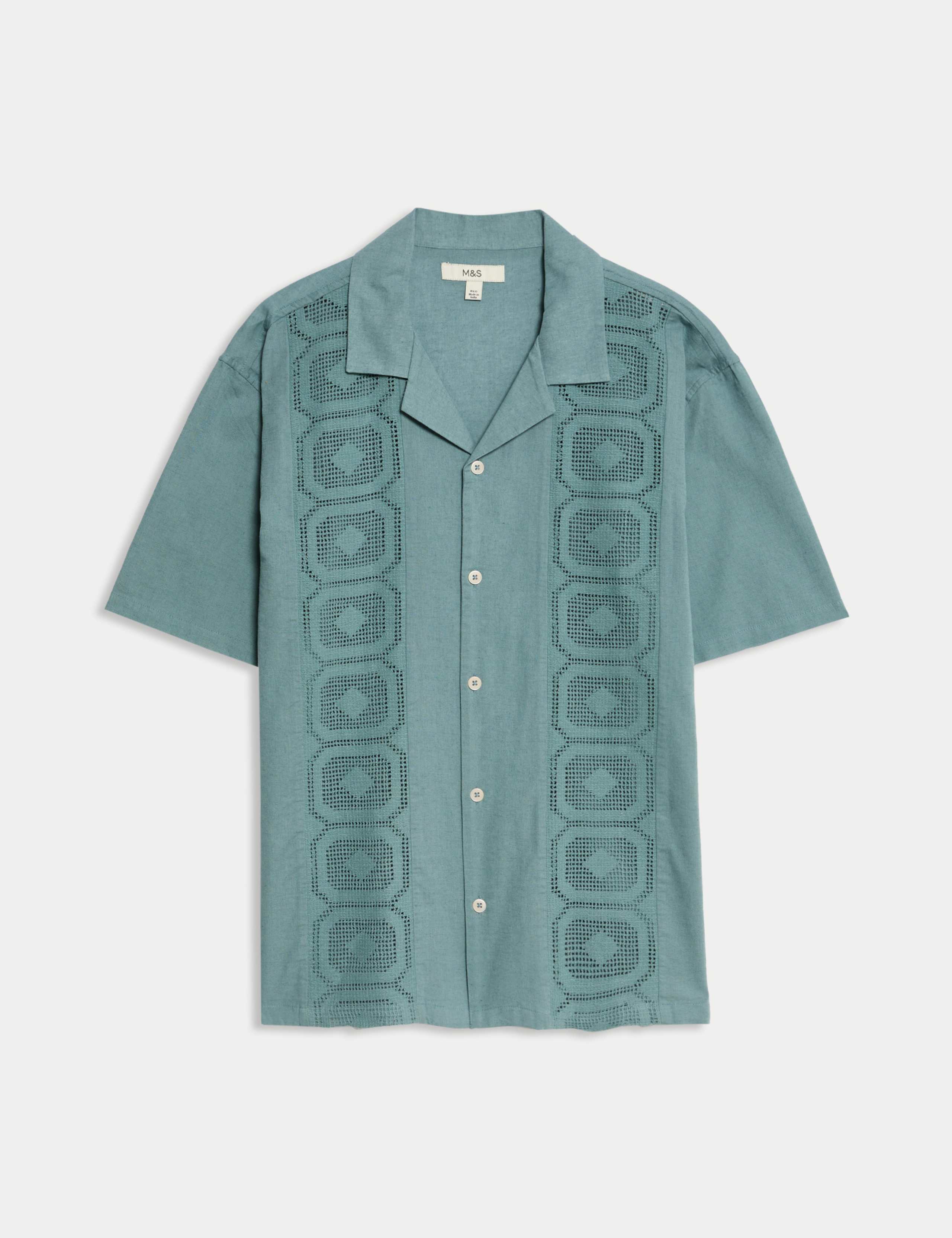 Relaxed Fit Cotton Rich Textured Shirt 2 of 6