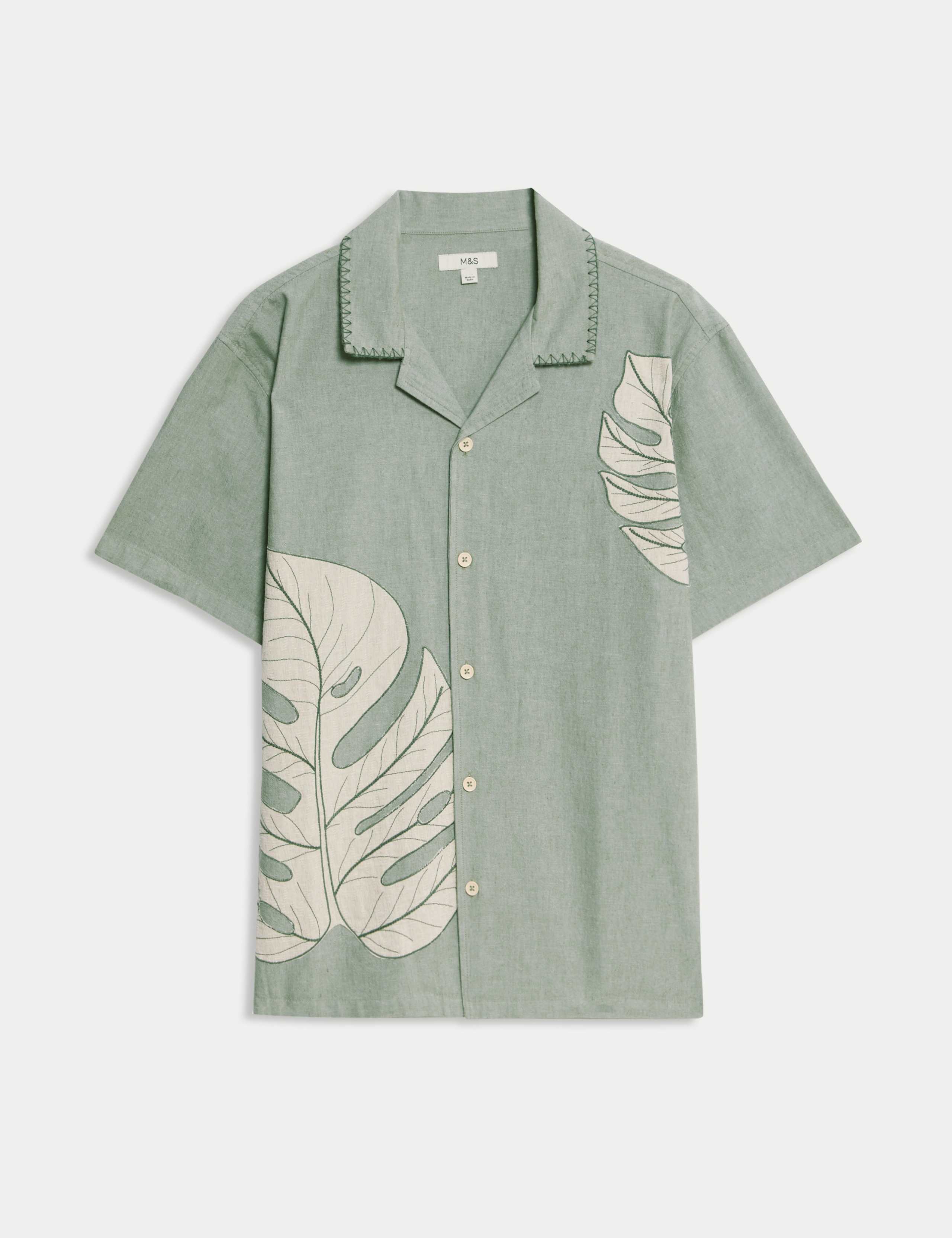 Cotton Rich Short Sleeve Floral Shirt 2 of 5