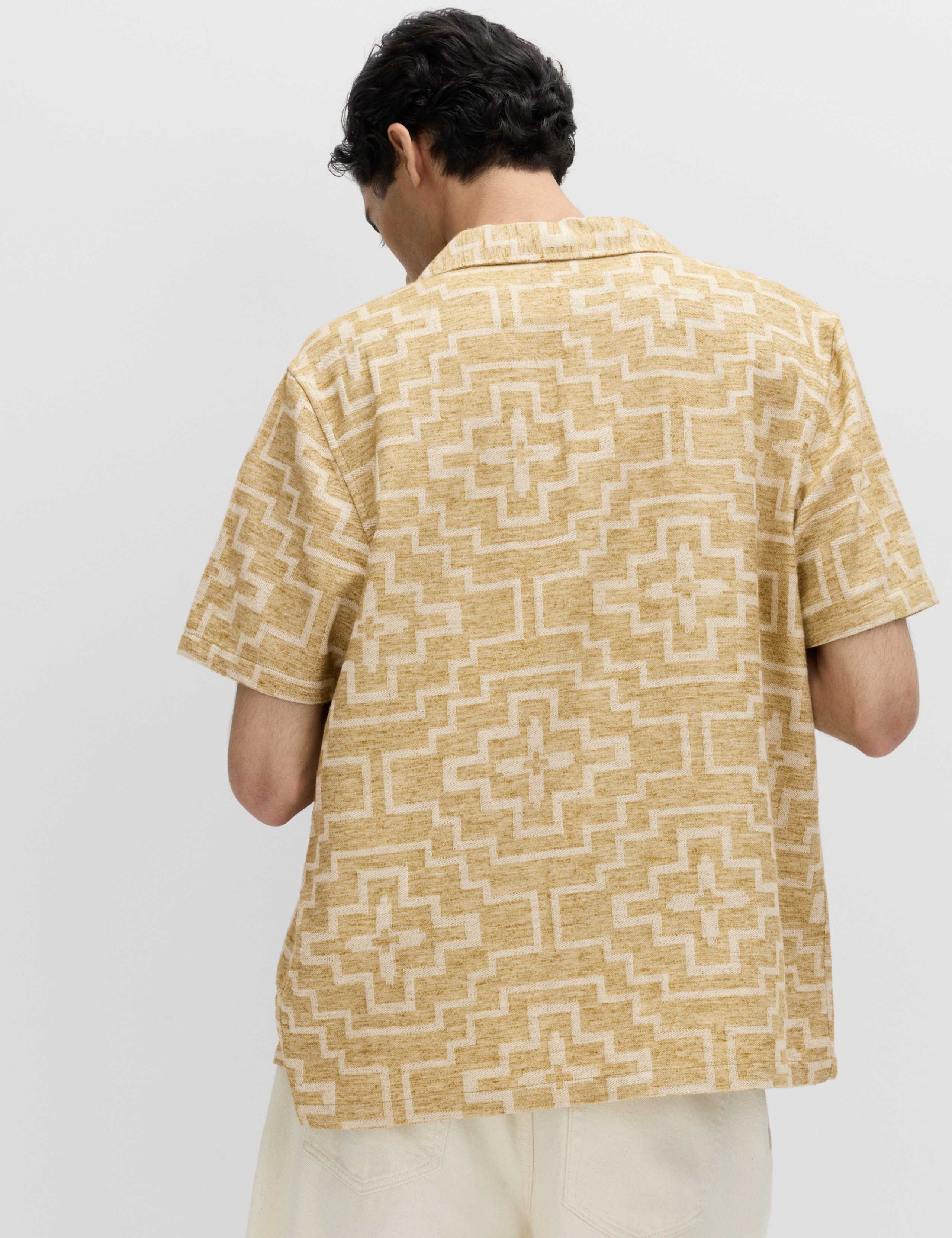 Cotton Rich Geometric Short Sleeve Shirt 4 of 6