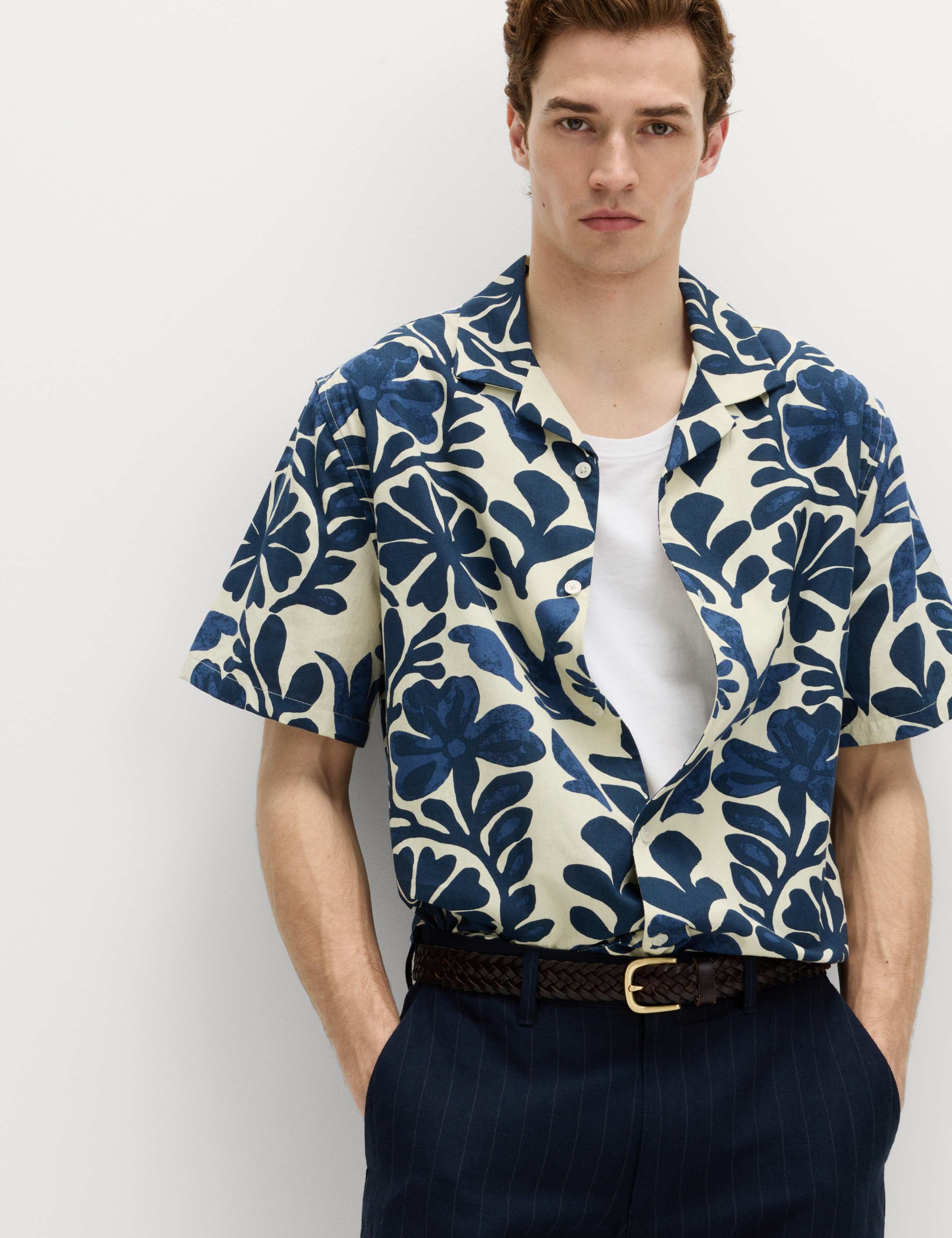 Pure Cotton Floral Short Sleeve Shirt 6 of 6