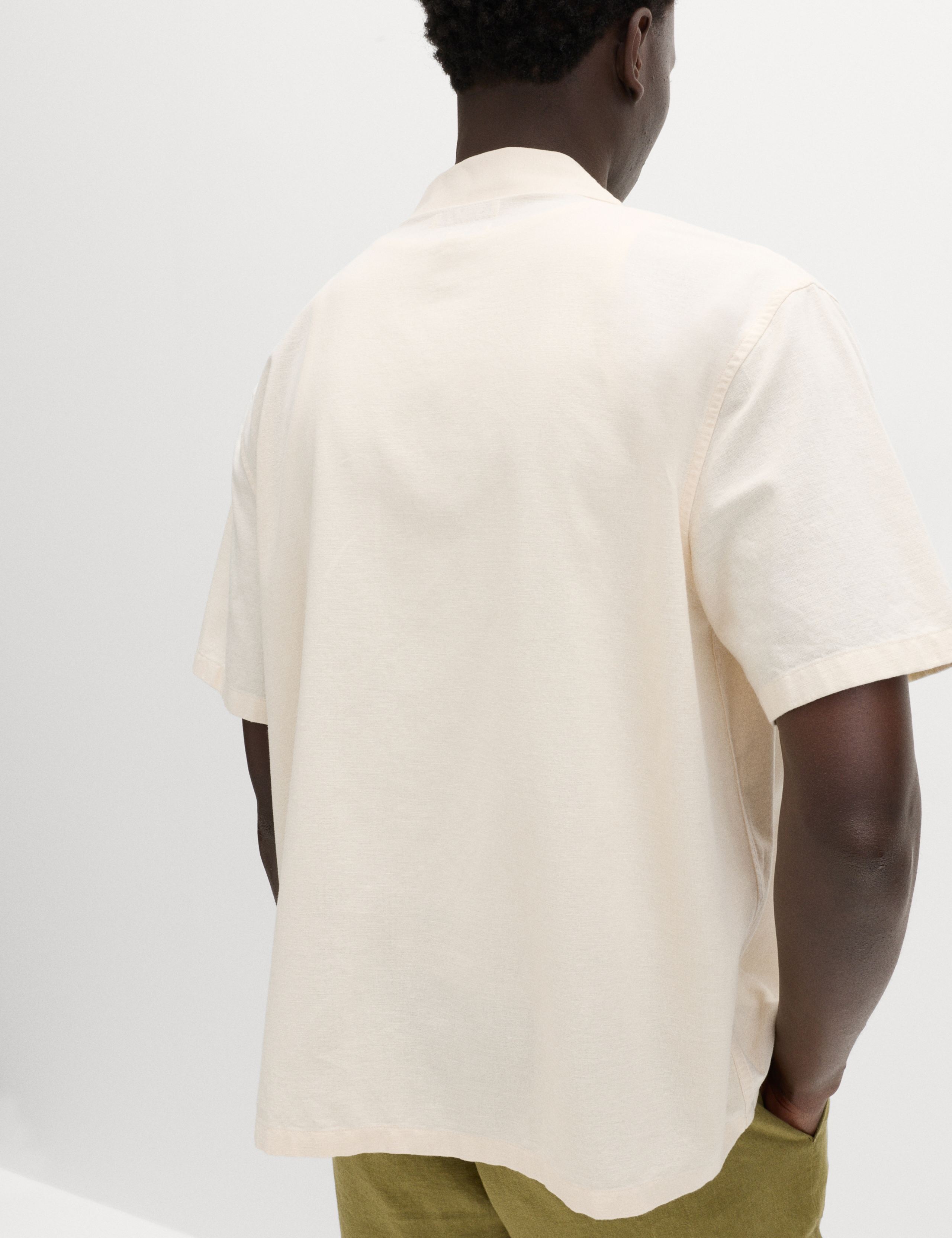 Cotton Rich Embroidered Short Sleeve Shirt 4 of 5