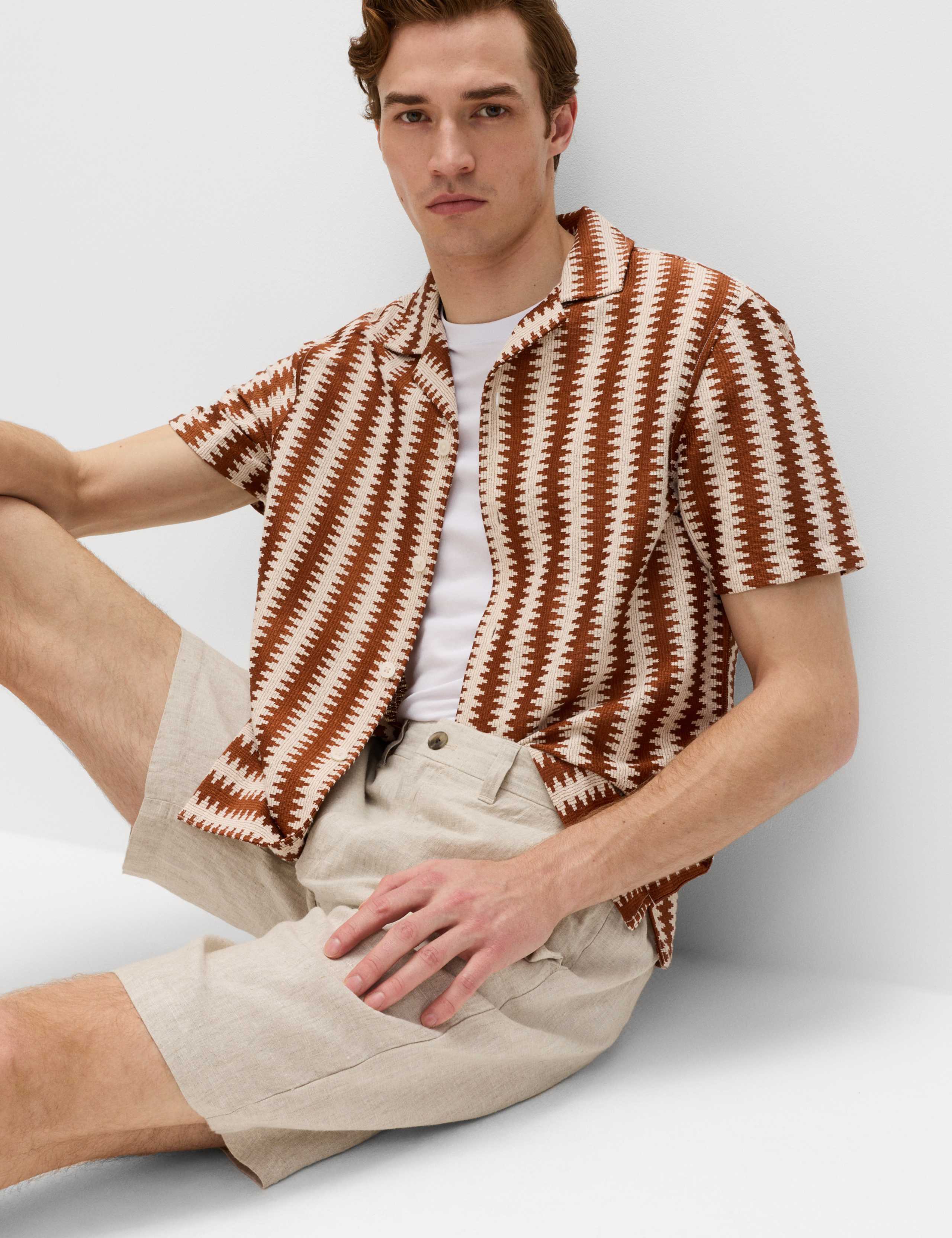 Regular Fit Cotton Blend Short Sleeve Shirt 6 of 6