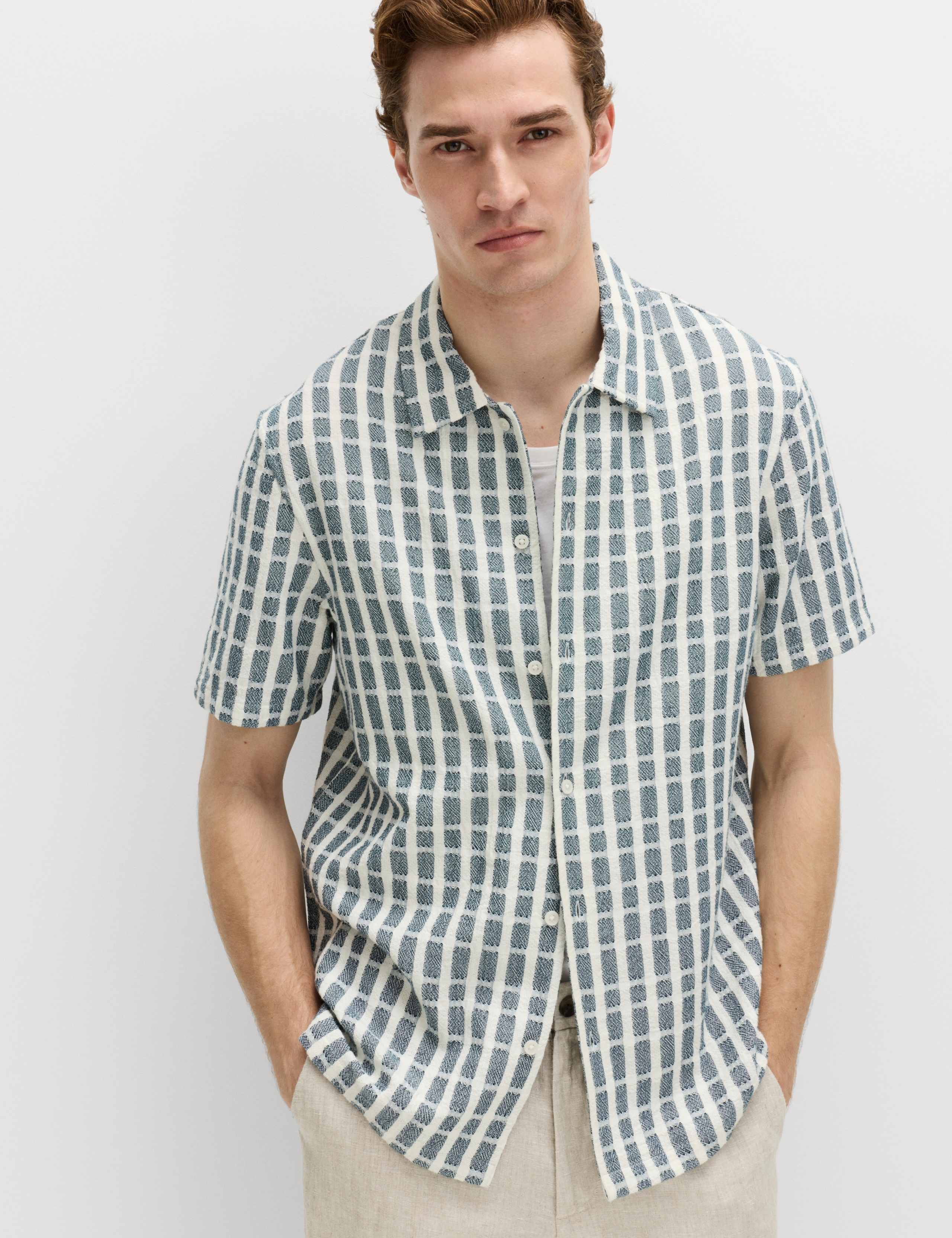 Regular Fit Pure Cotton Short Sleeve Shirt 1 of 6