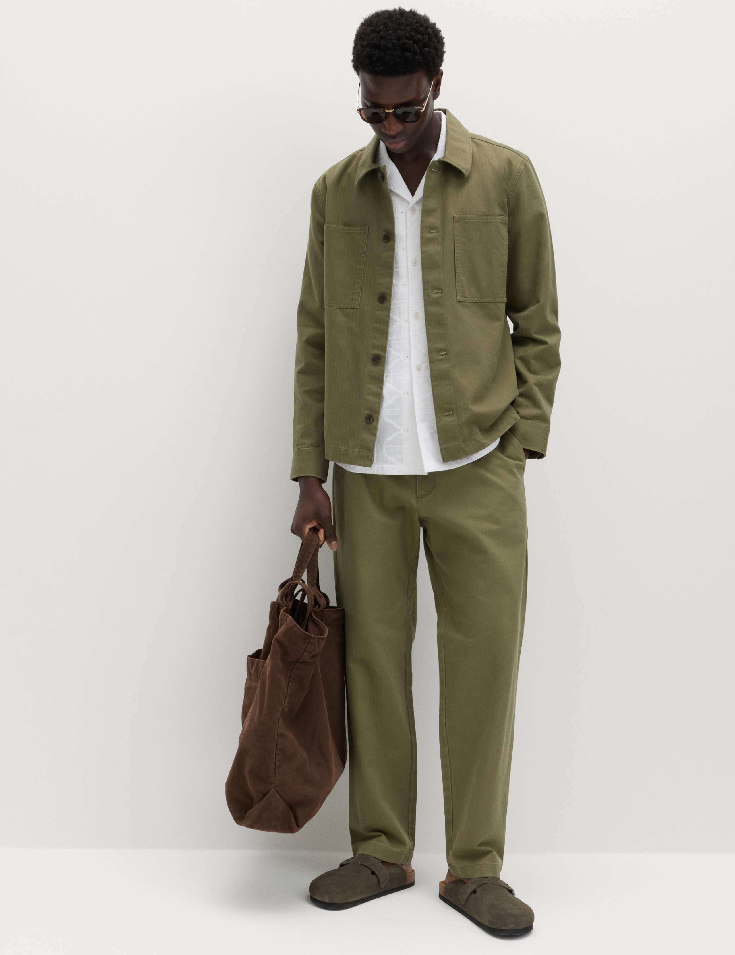 Regular Fit Pure Cotton Embroidered Shirt 5 of 5
