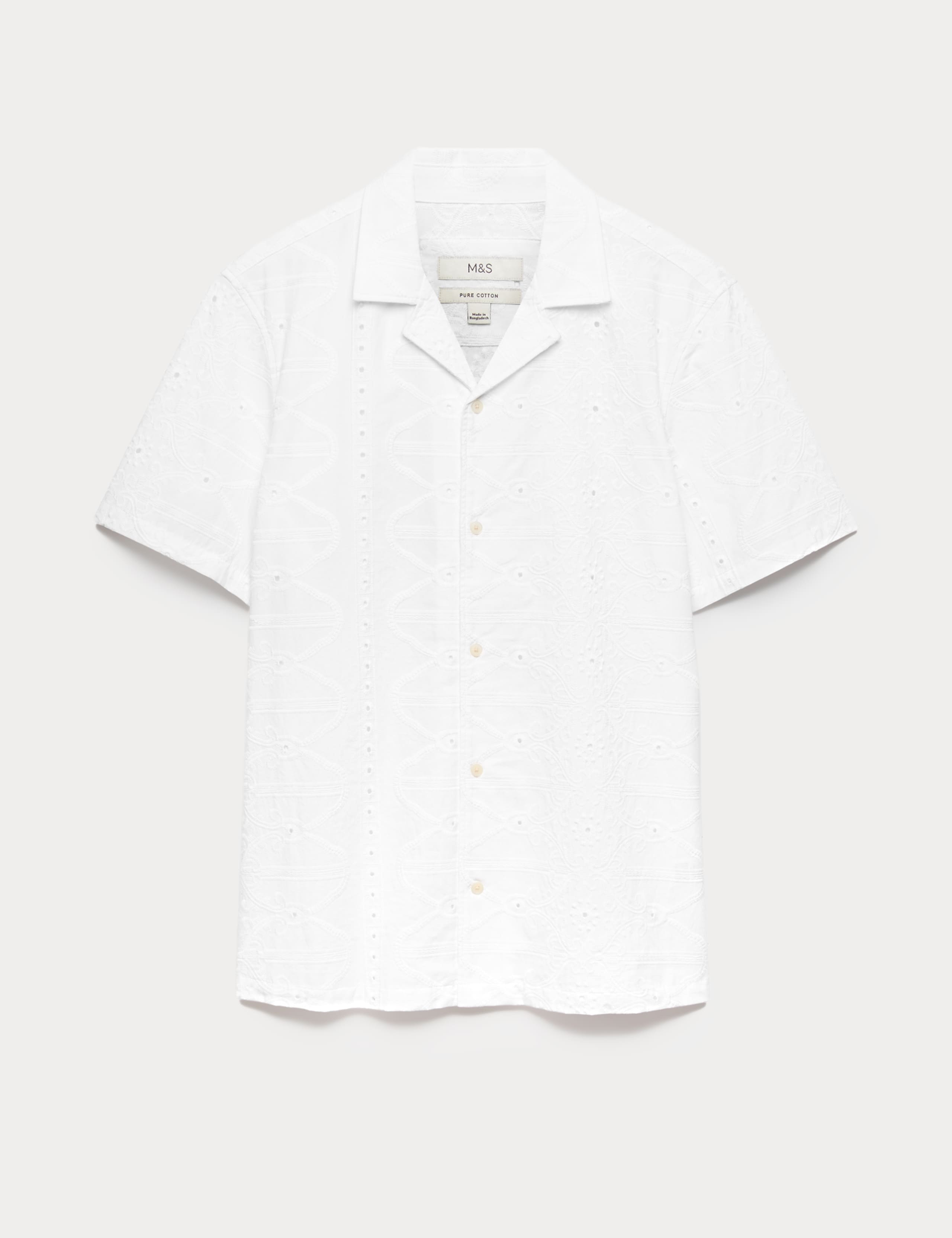 Regular Fit Pure Cotton Embroidered Shirt 2 of 5