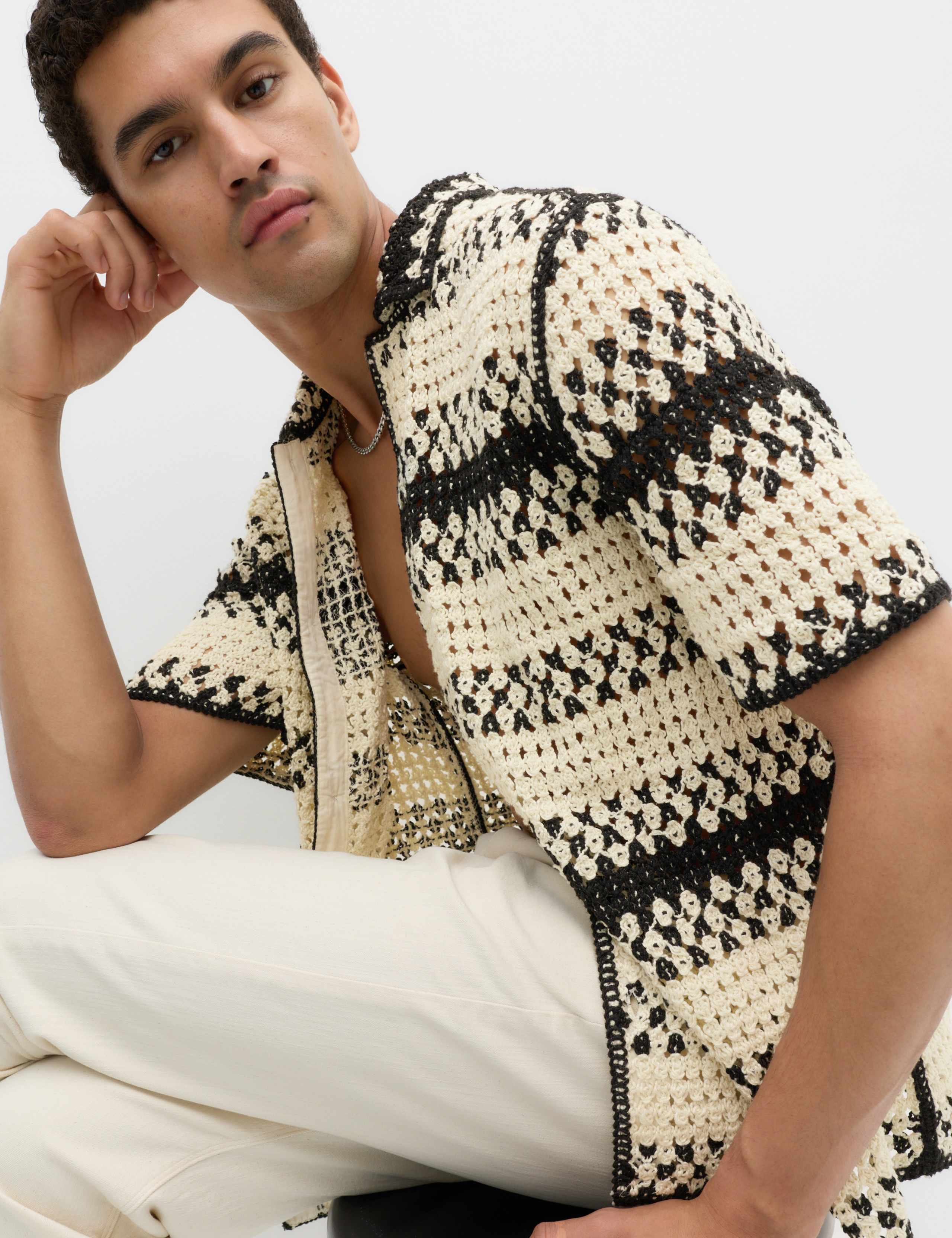 Relaxed Fit Knitted Polo Shirt 7 of 7