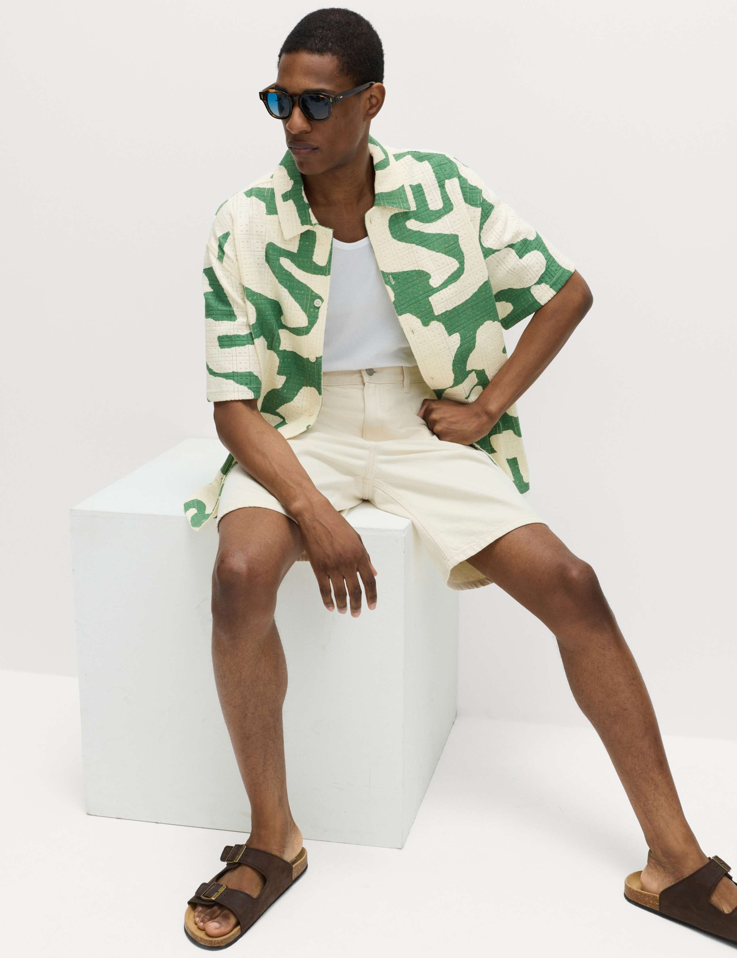 Relaxed Fit Cotton Rich Abstract Print Shirt 5 of 7