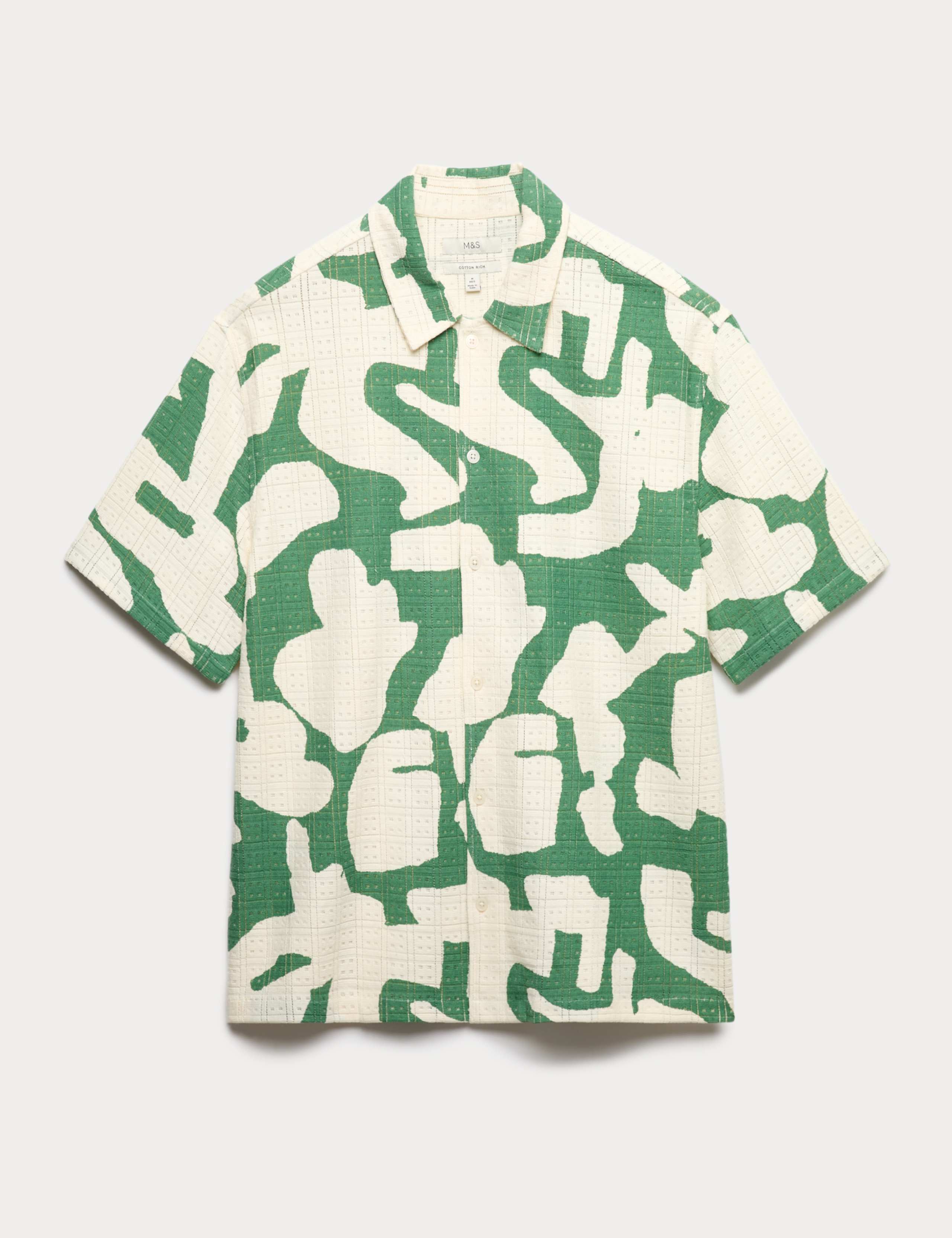 Relaxed Fit Cotton Rich Abstract Print Shirt 2 of 7