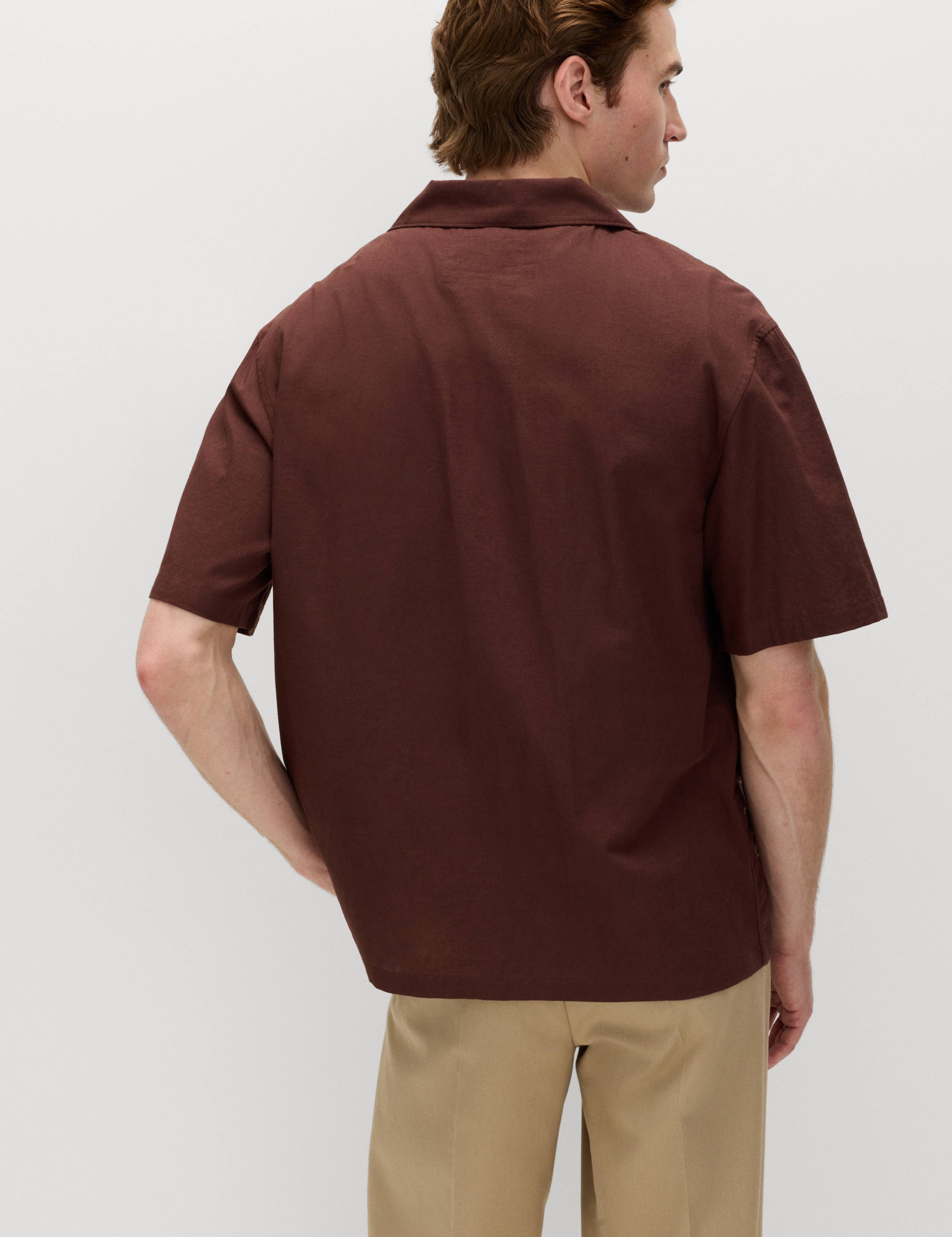 Relaxed Fit Embroidered Short Sleeve Shirt 4 of 5