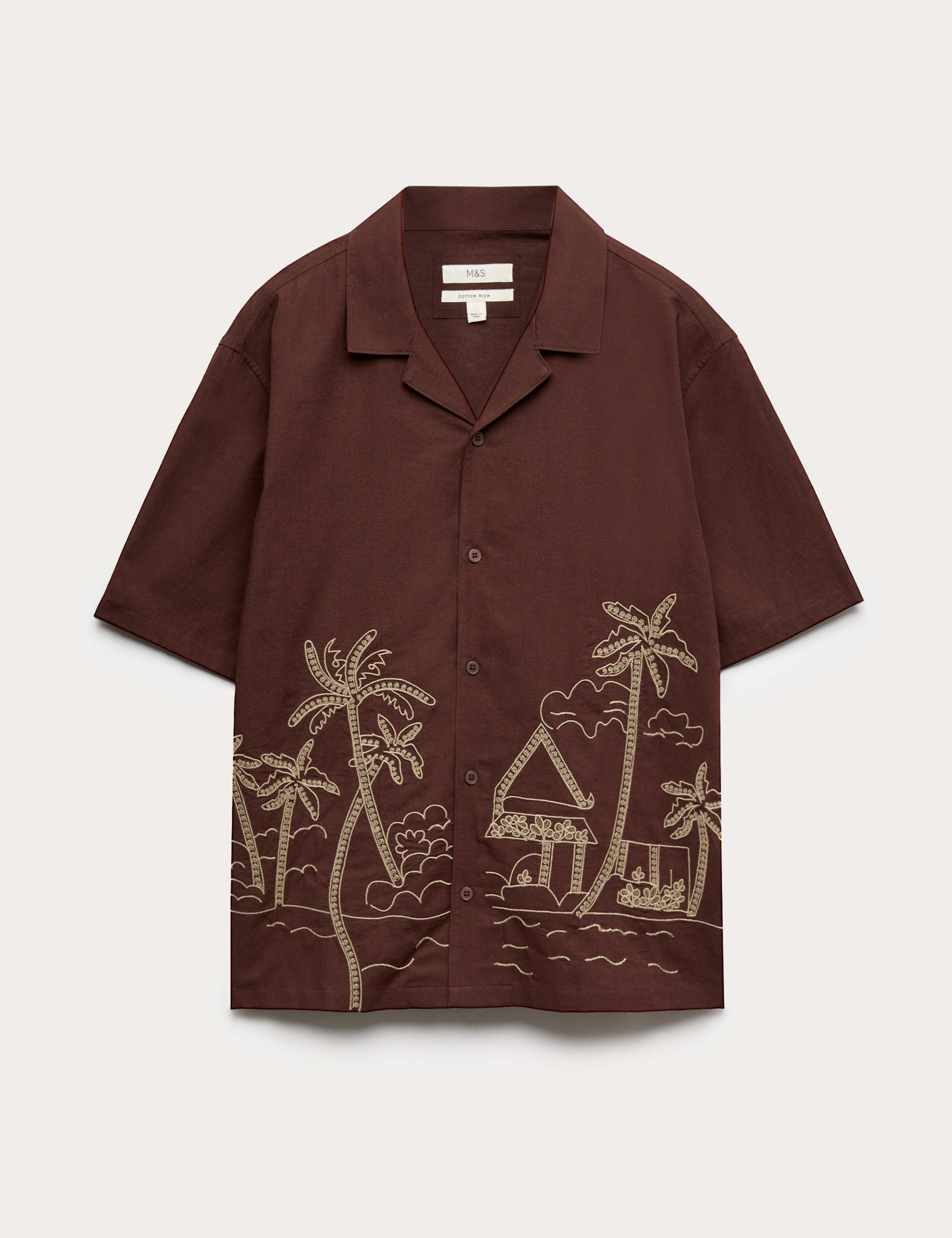 Relaxed Fit Embroidered Short Sleeve Shirt 2 of 5