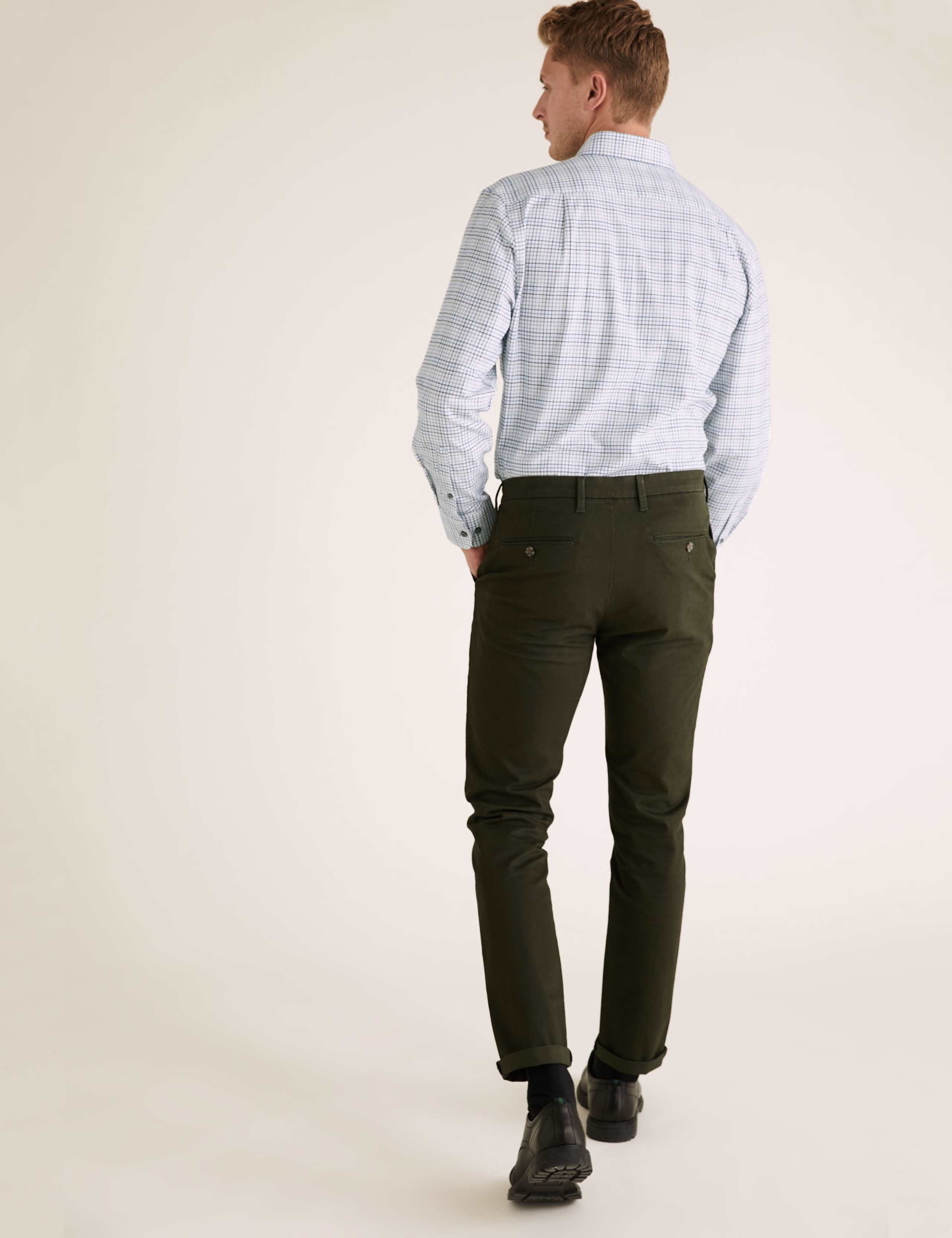 Regular Fit Brushed Cotton Checked Shirt 5 of 6