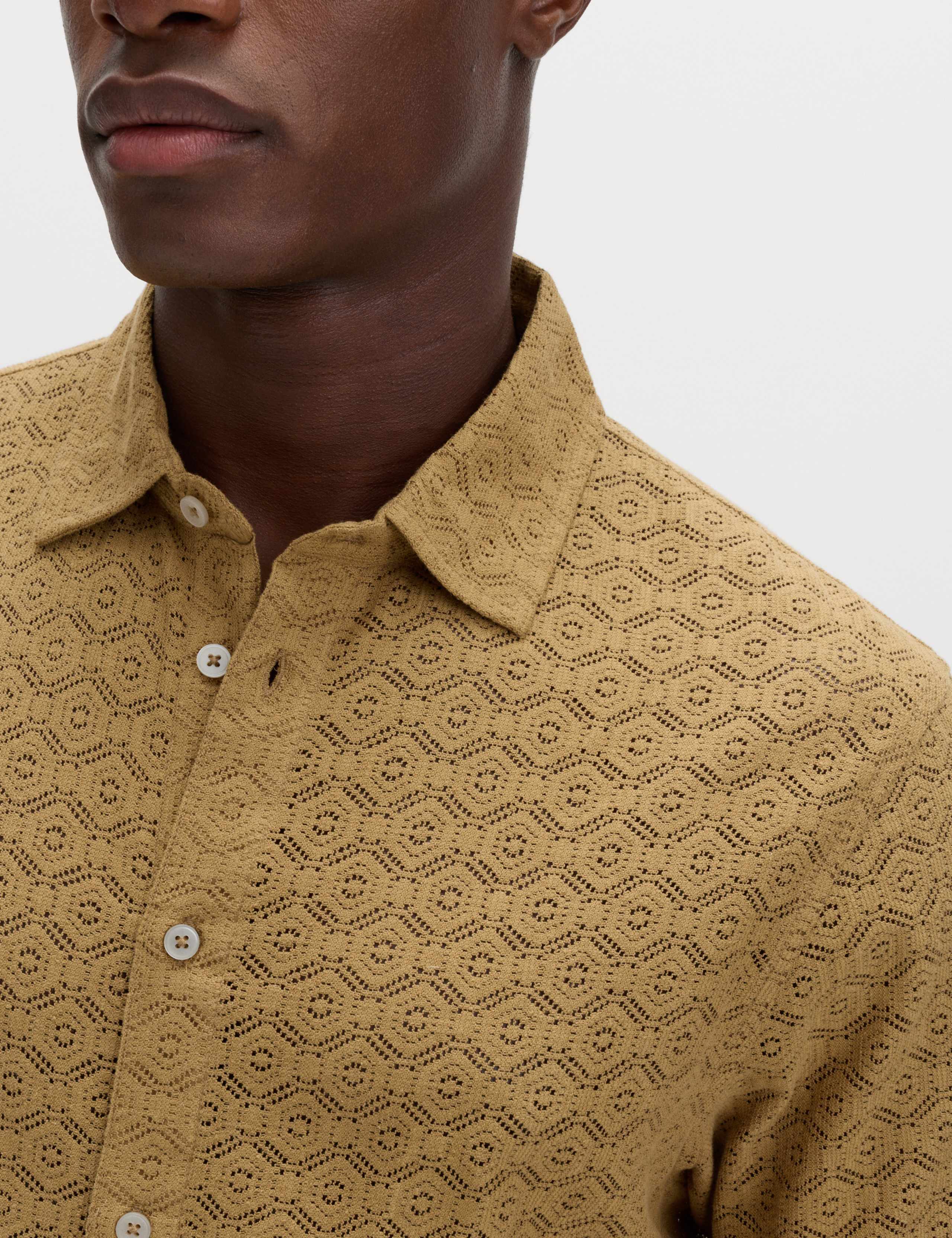 Regular Fit Cotton Rich Textured Short Sleeve Shirt 3 of 5