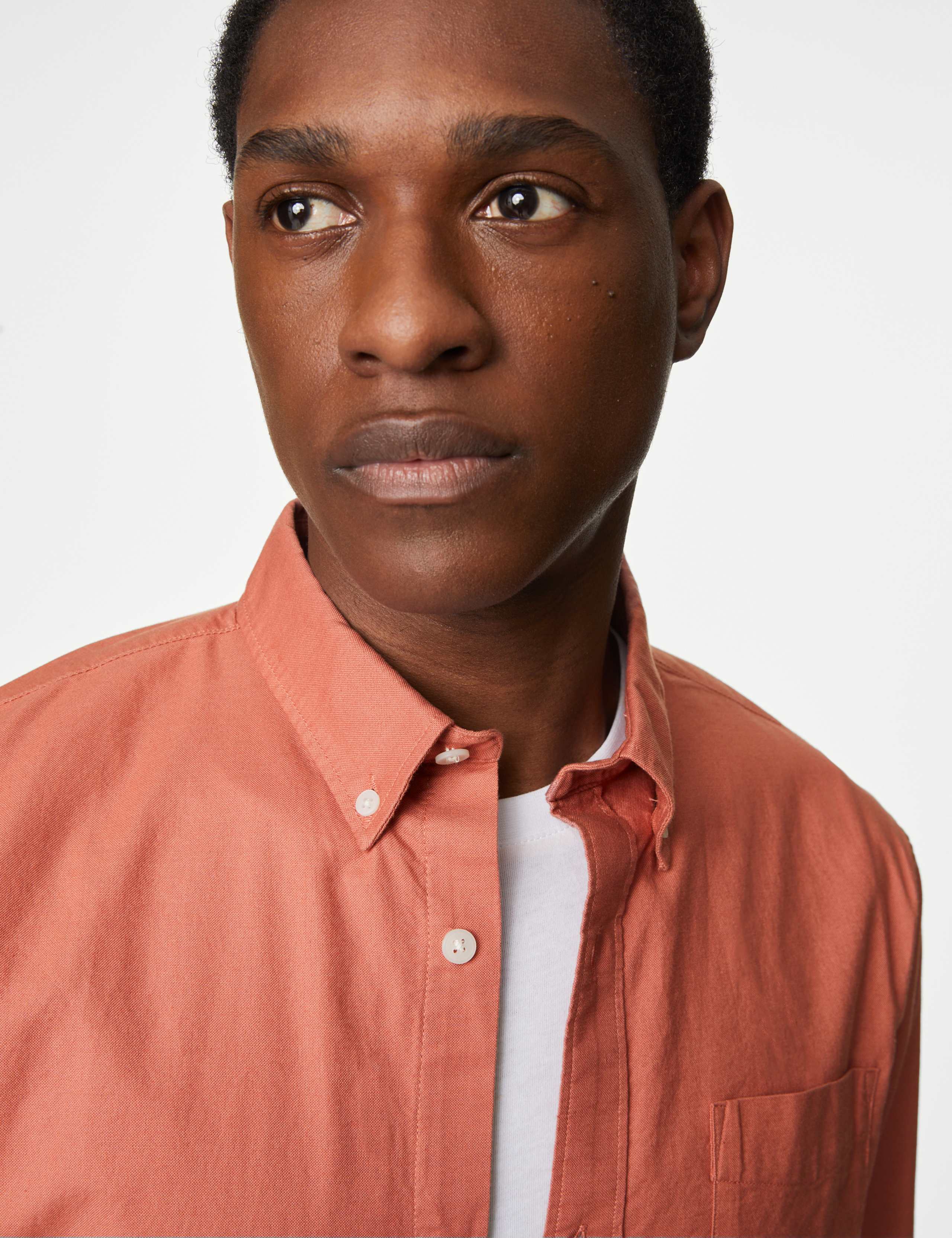 Easy Iron Pure Cotton Oxford Shirt 1 of 5