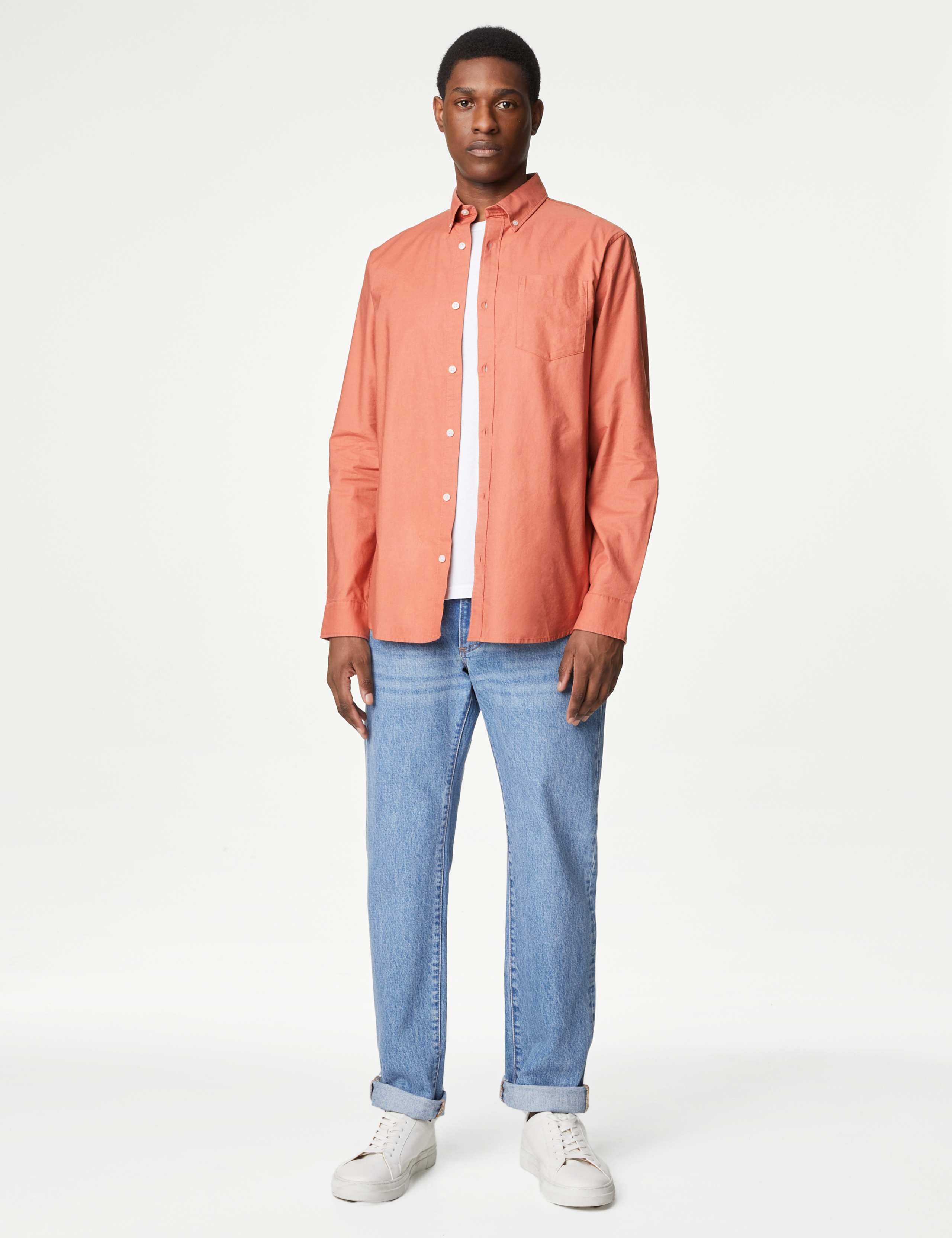 Easy Iron Pure Cotton Oxford Shirt 3 of 5