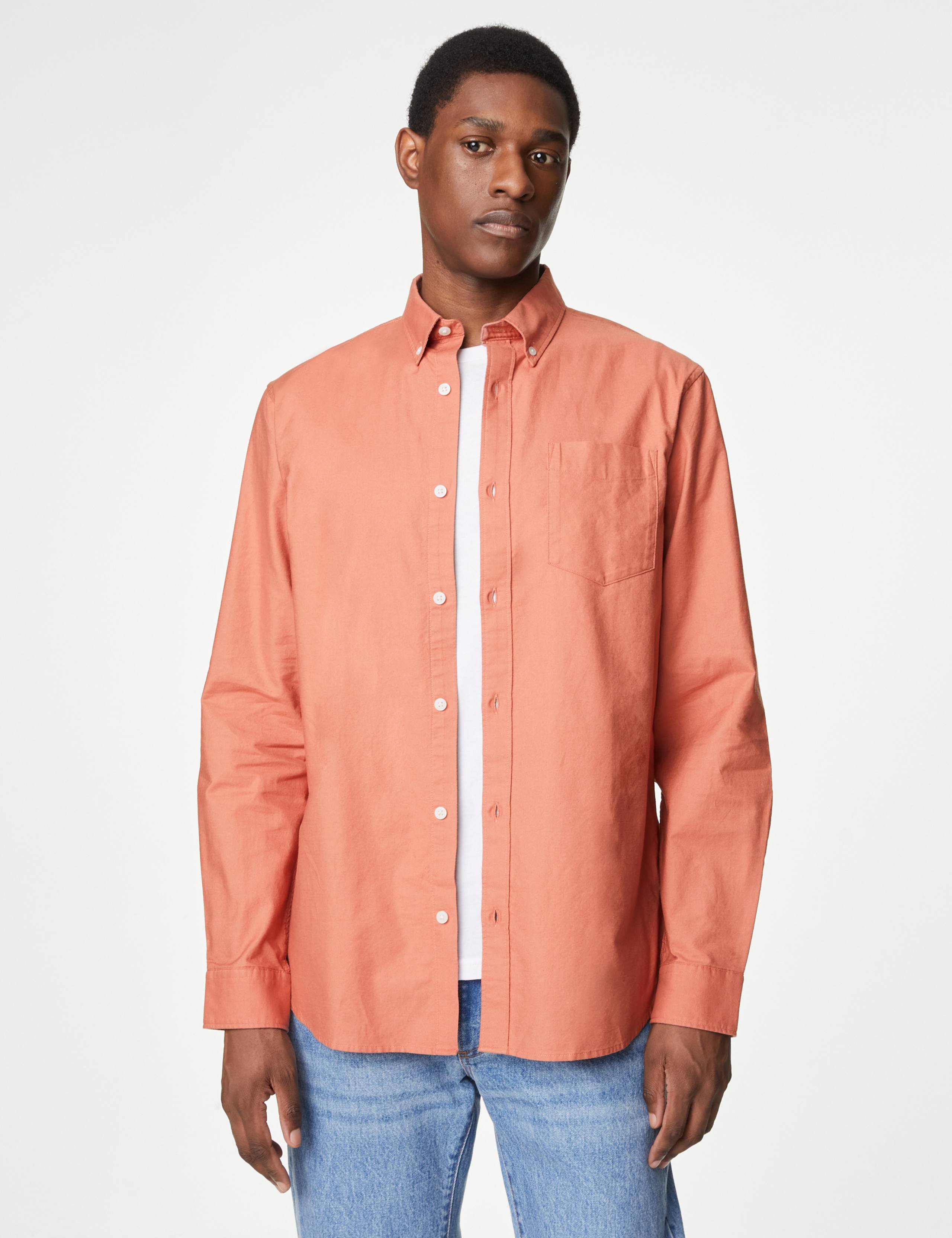 Easy Iron Pure Cotton Oxford Shirt 4 of 5