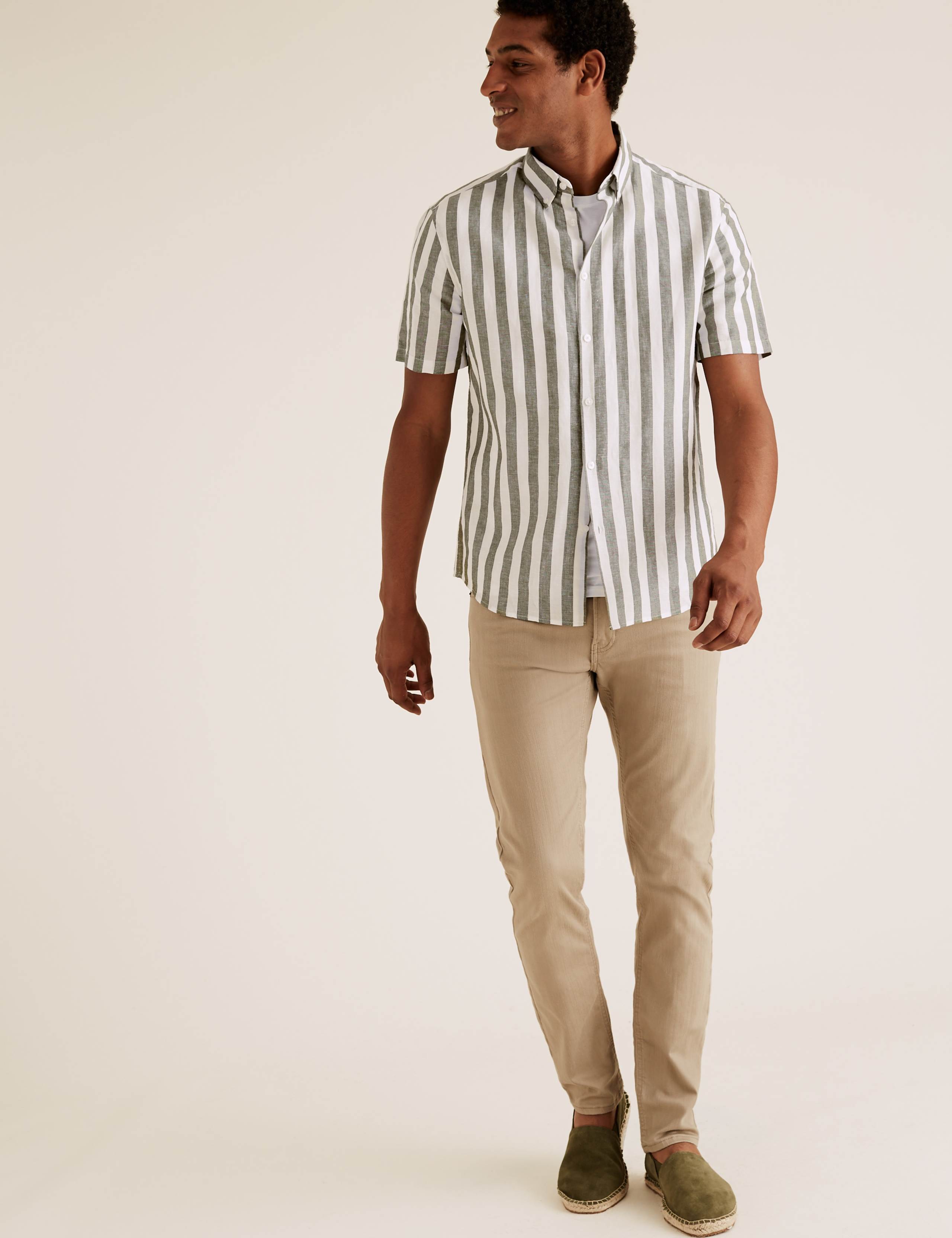 Easy Iron Linen Striped Shirt 5 of 5