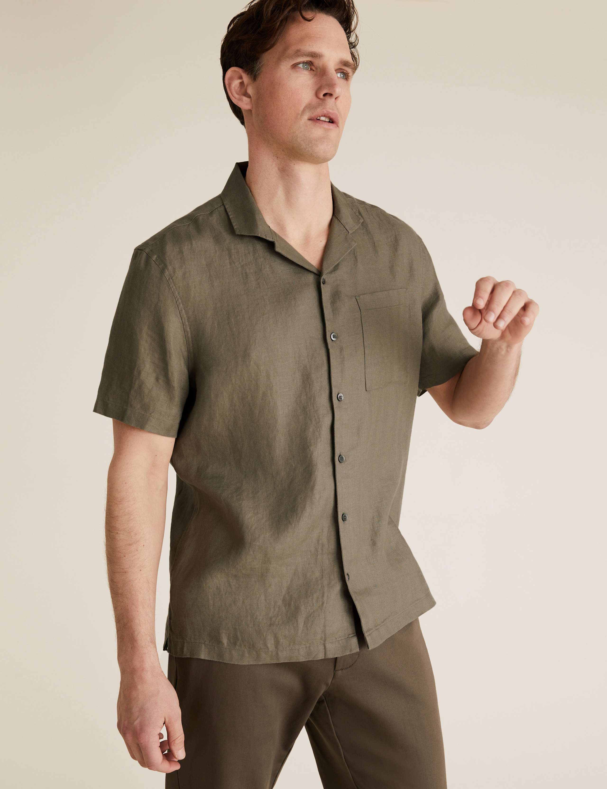 Pure Linen Revere Shirt 3 of 6