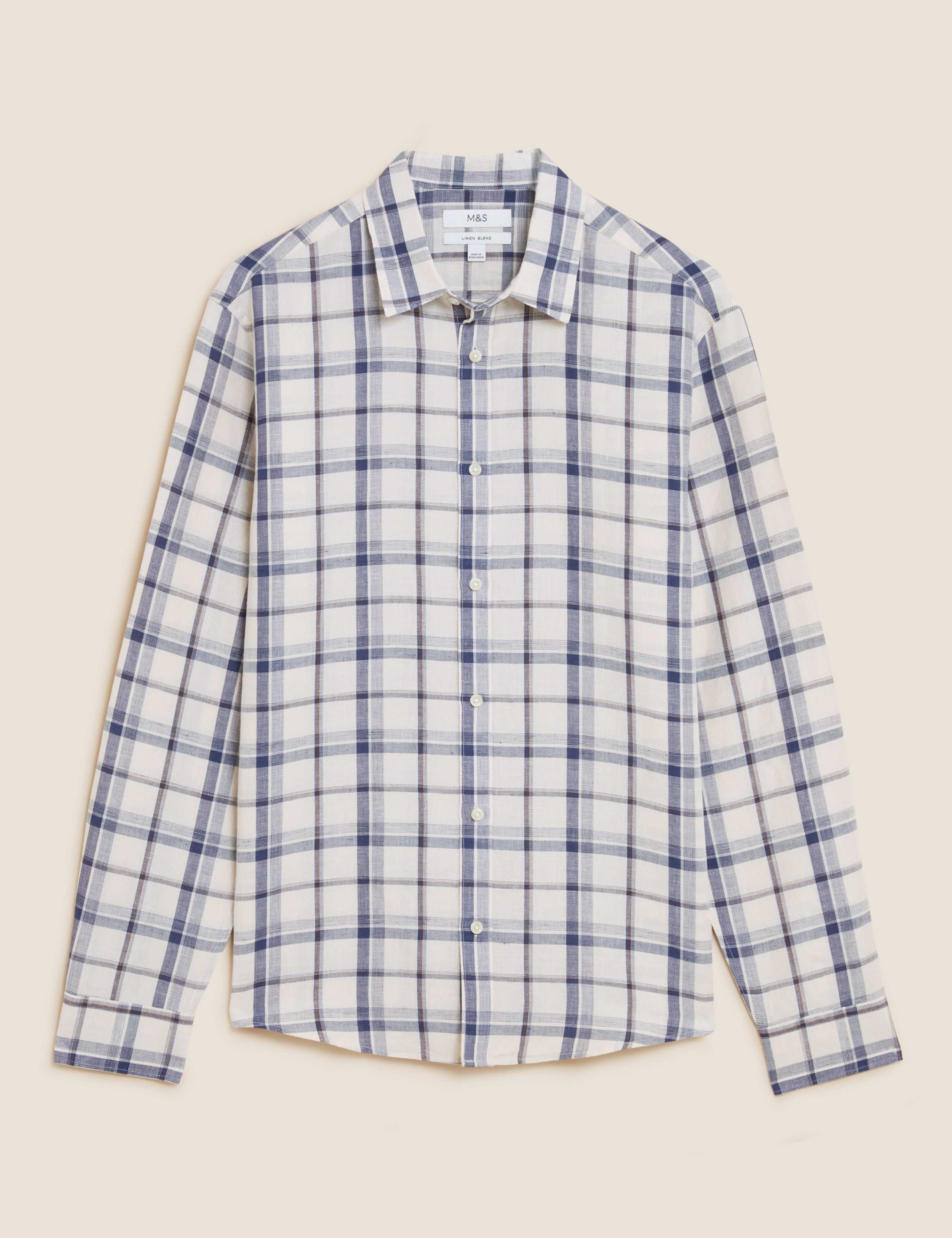 Linen Rich Check Shirt 1 of 1