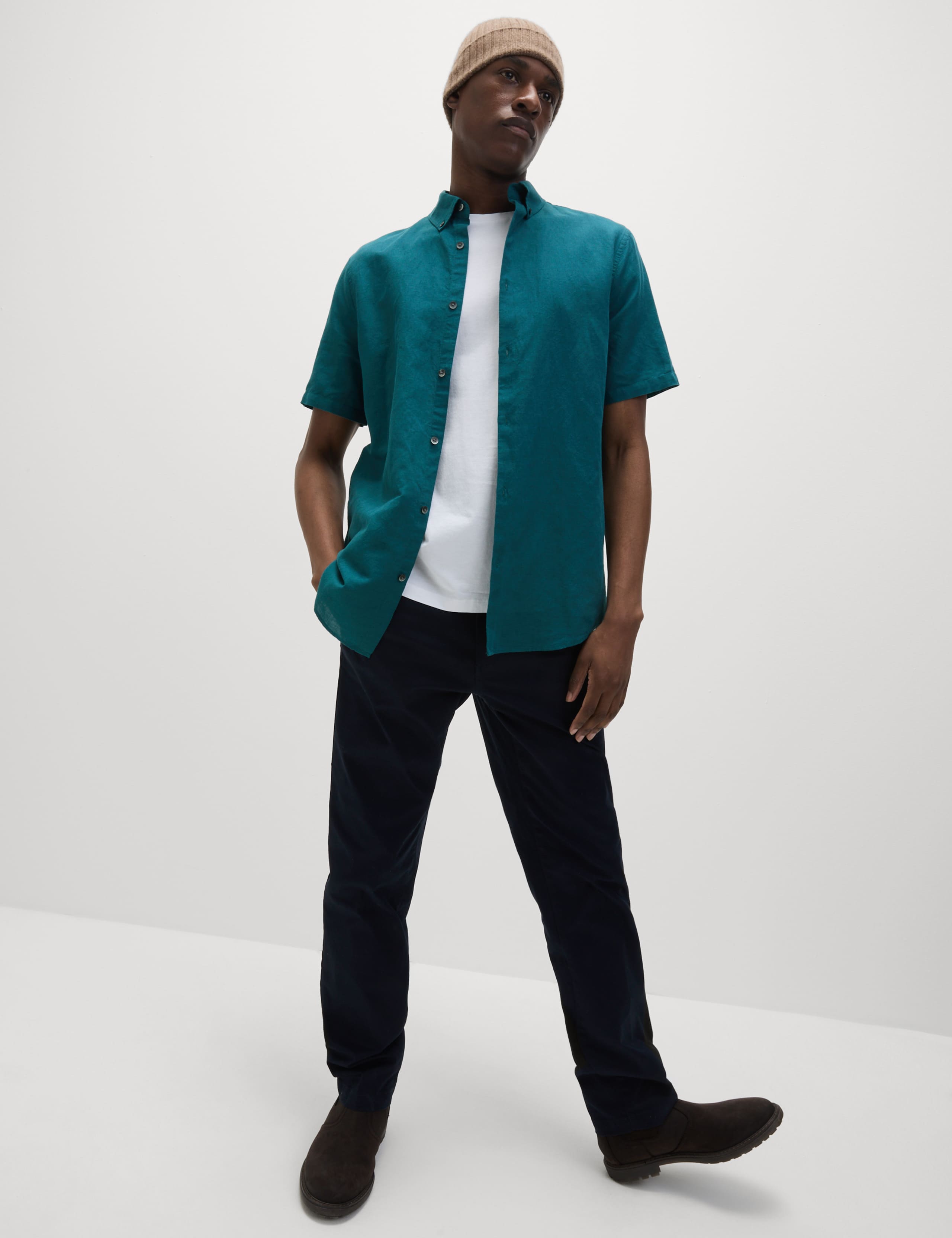 Linen Cotton Short Sleeve Shirt 5 of 6