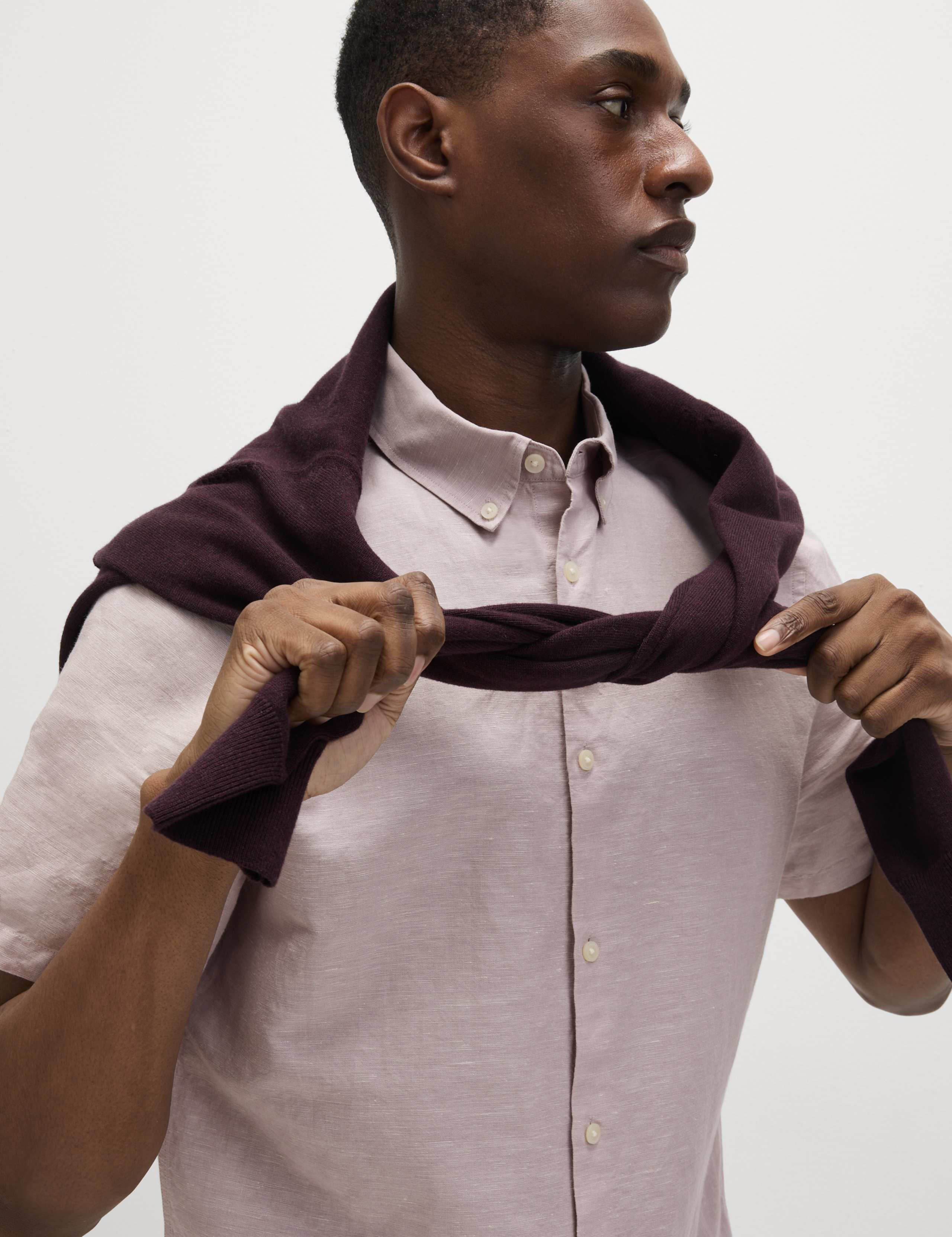 Linen Cotton Short Sleeve Shirt 5 of 5
