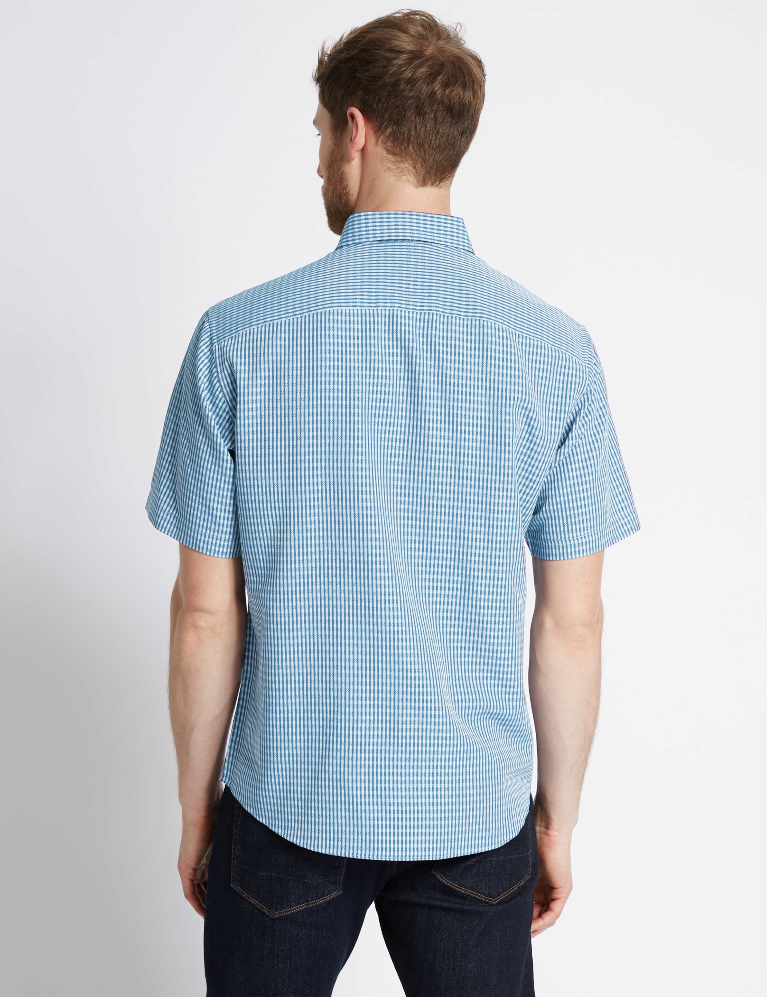 Easy Care Checked Shirt with Pocket 3 of 4