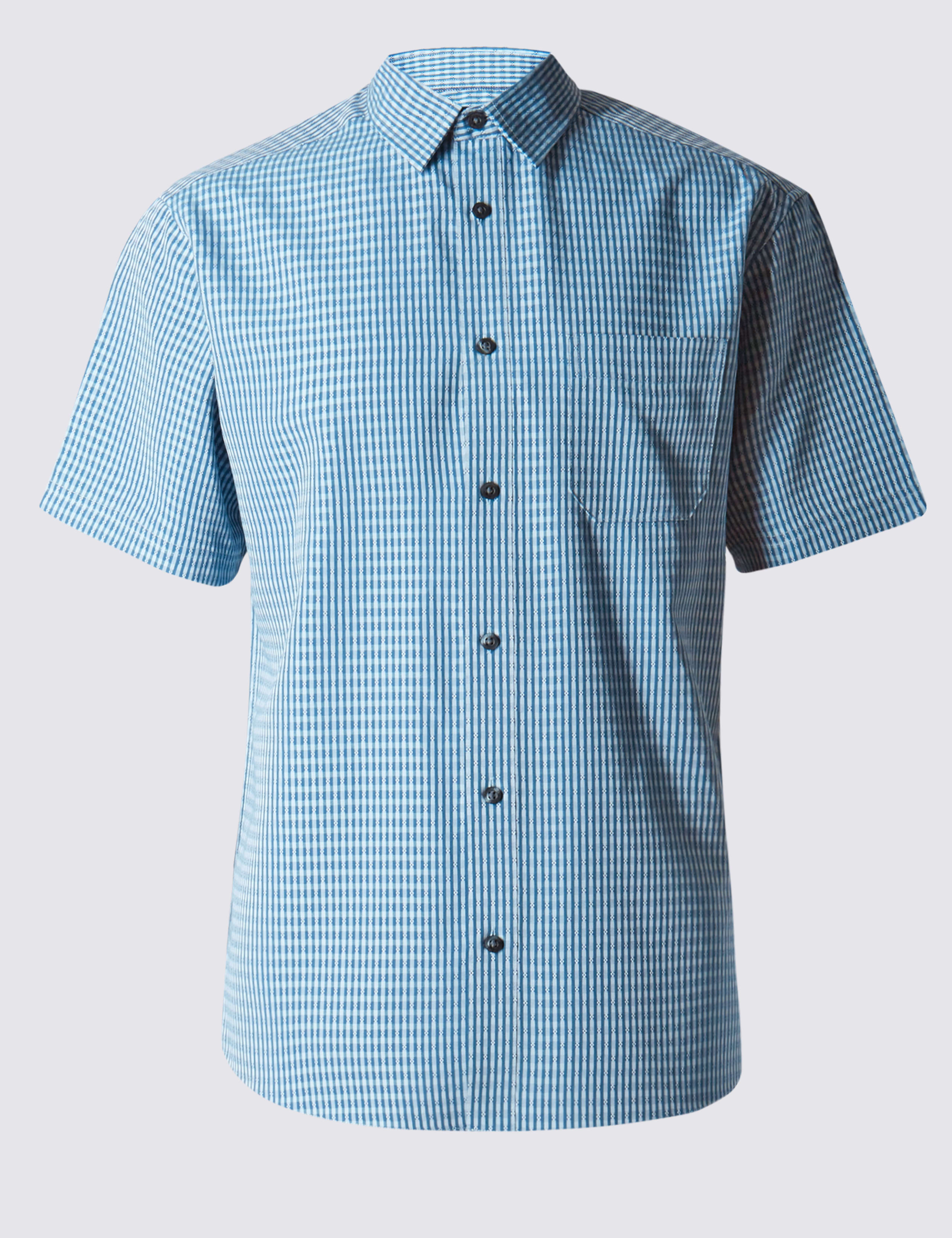 Easy Care Checked Shirt with Pocket 2 of 4