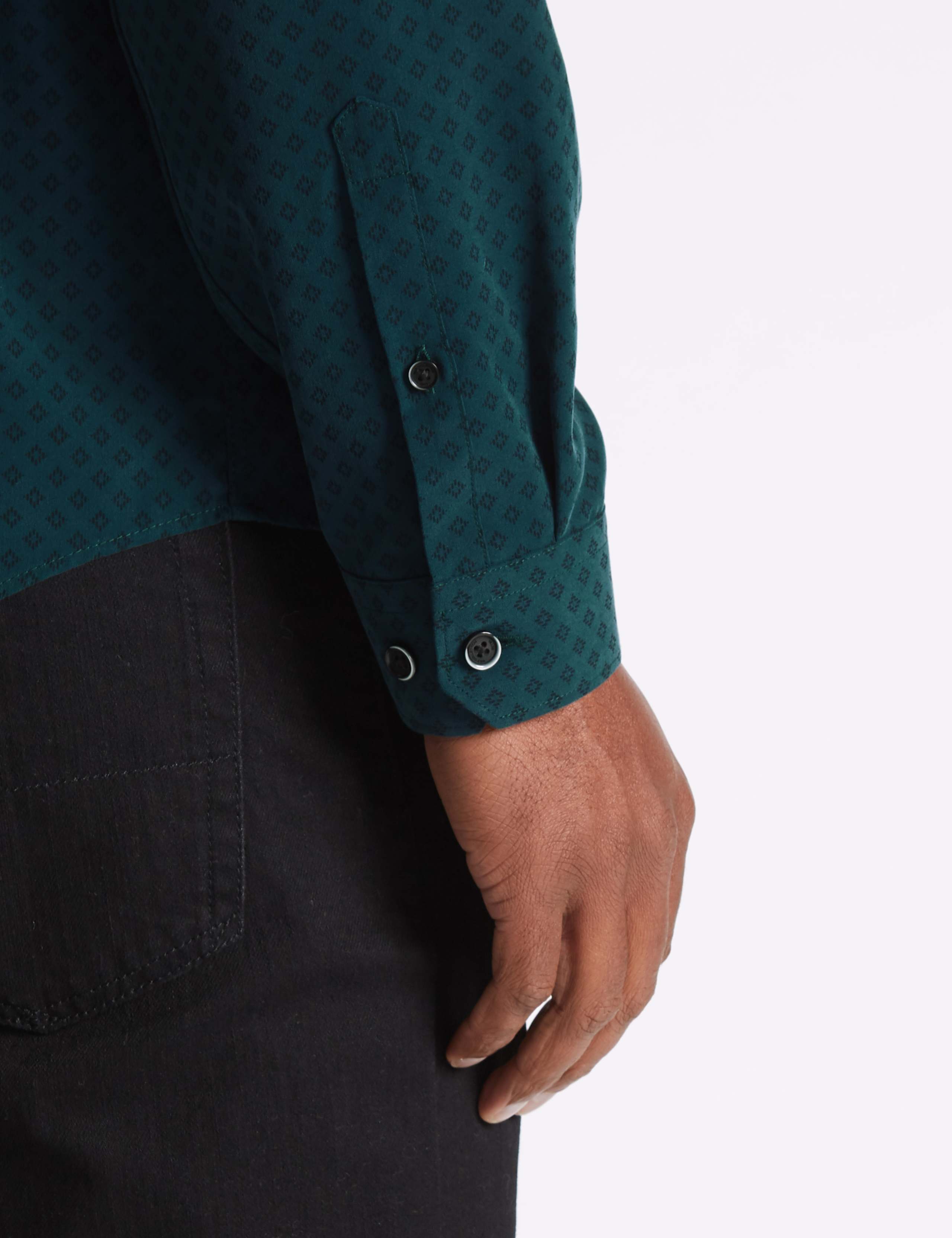 Luxury Soft Touch Geo Print Shirt 5 of 5