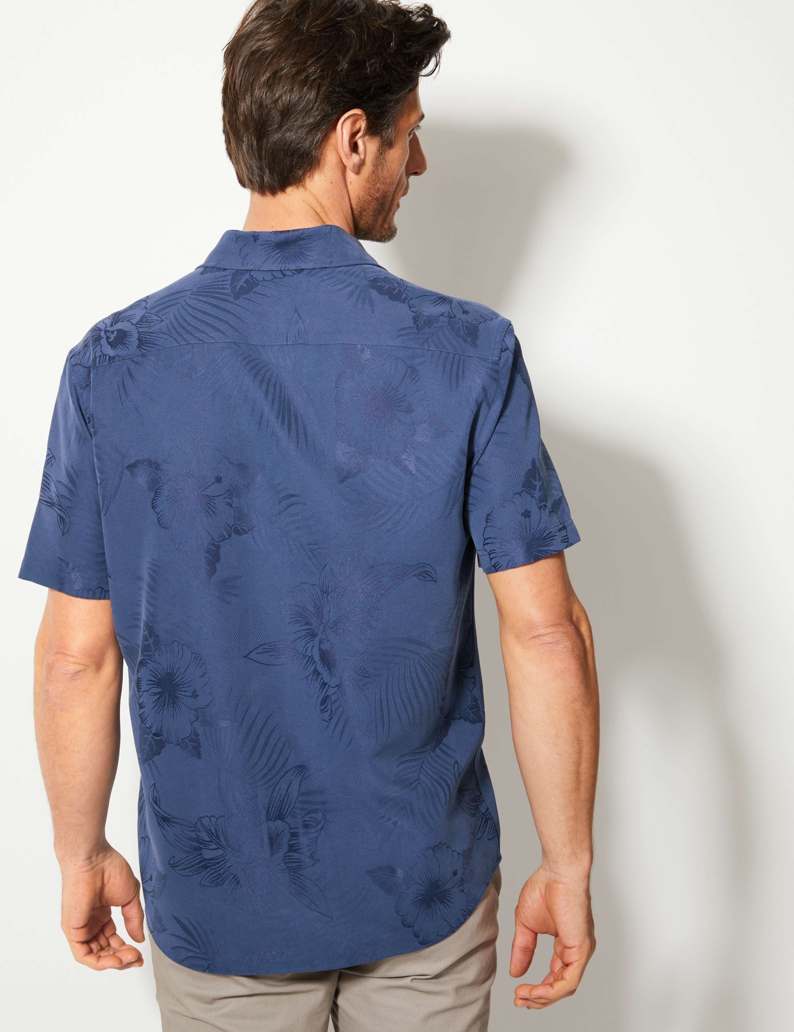 Modal Rich Floral Print Shirt 4 of 5