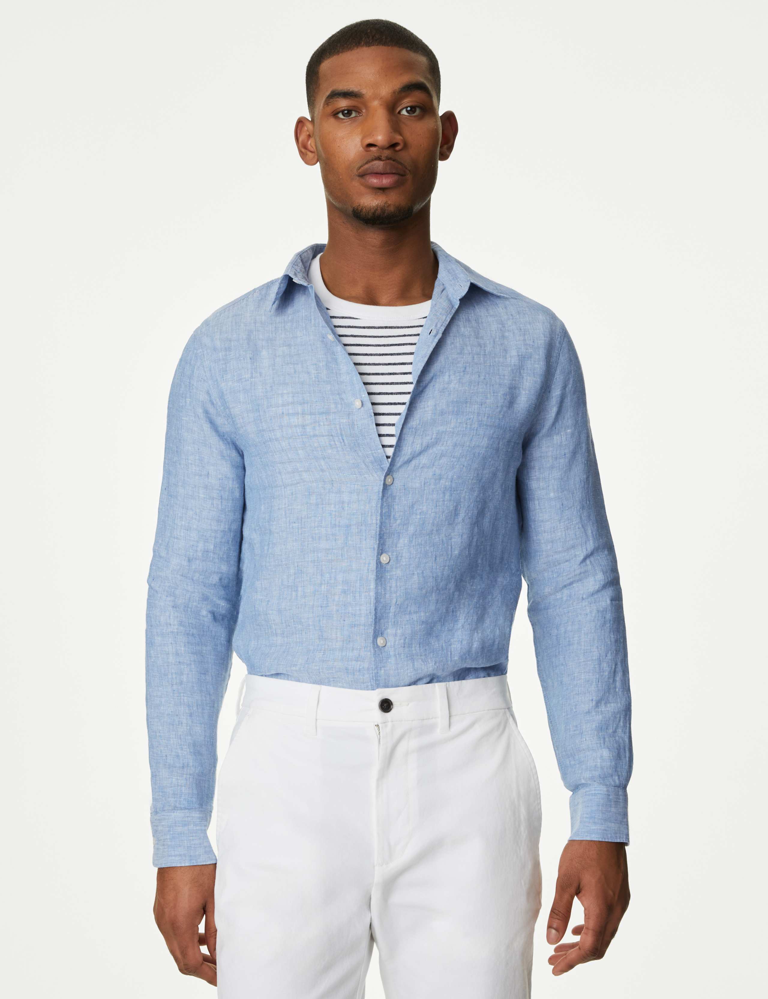 Pure Linen Slim Fit Shirt 1 of 5