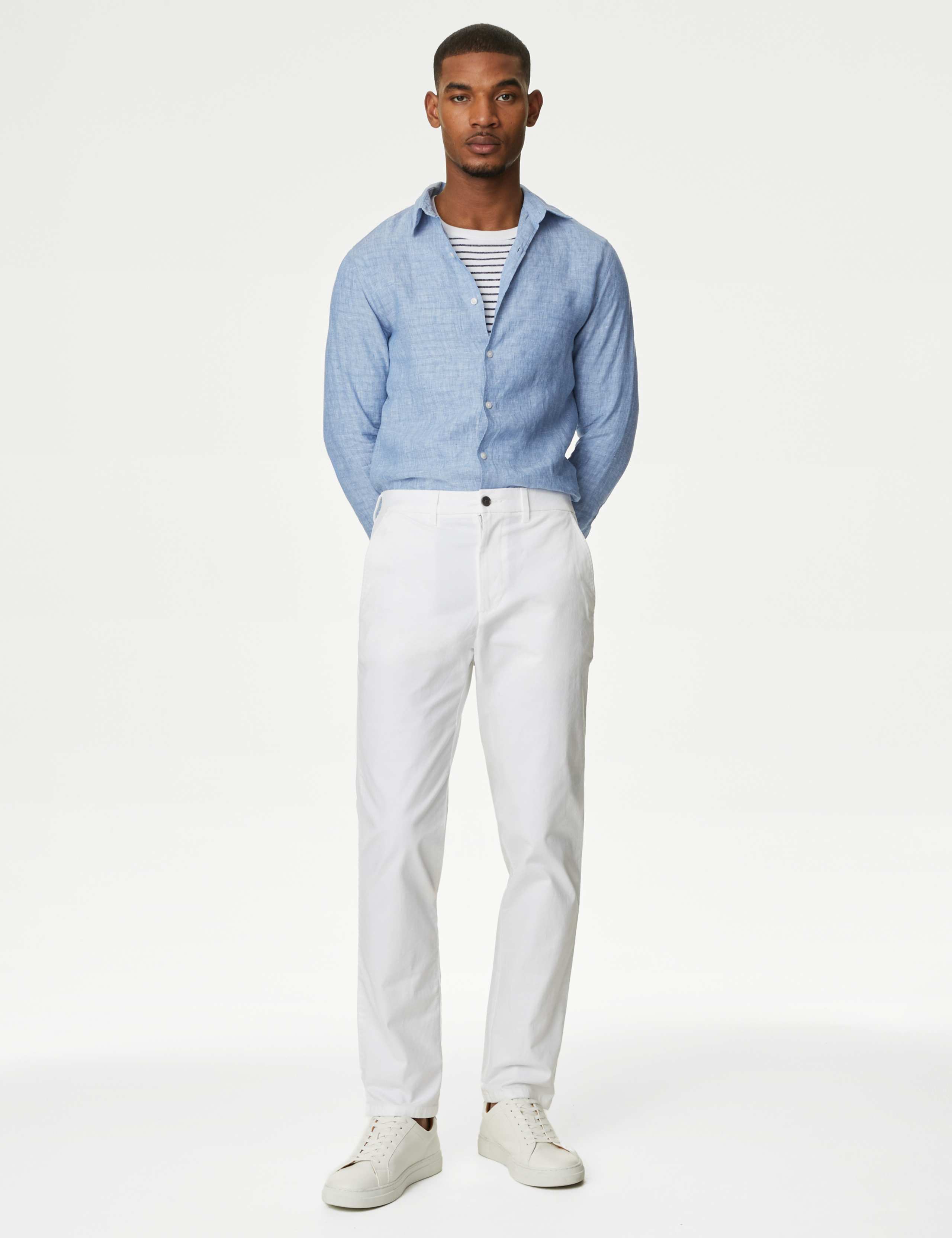 Pure Linen Slim Fit Shirt 3 of 5