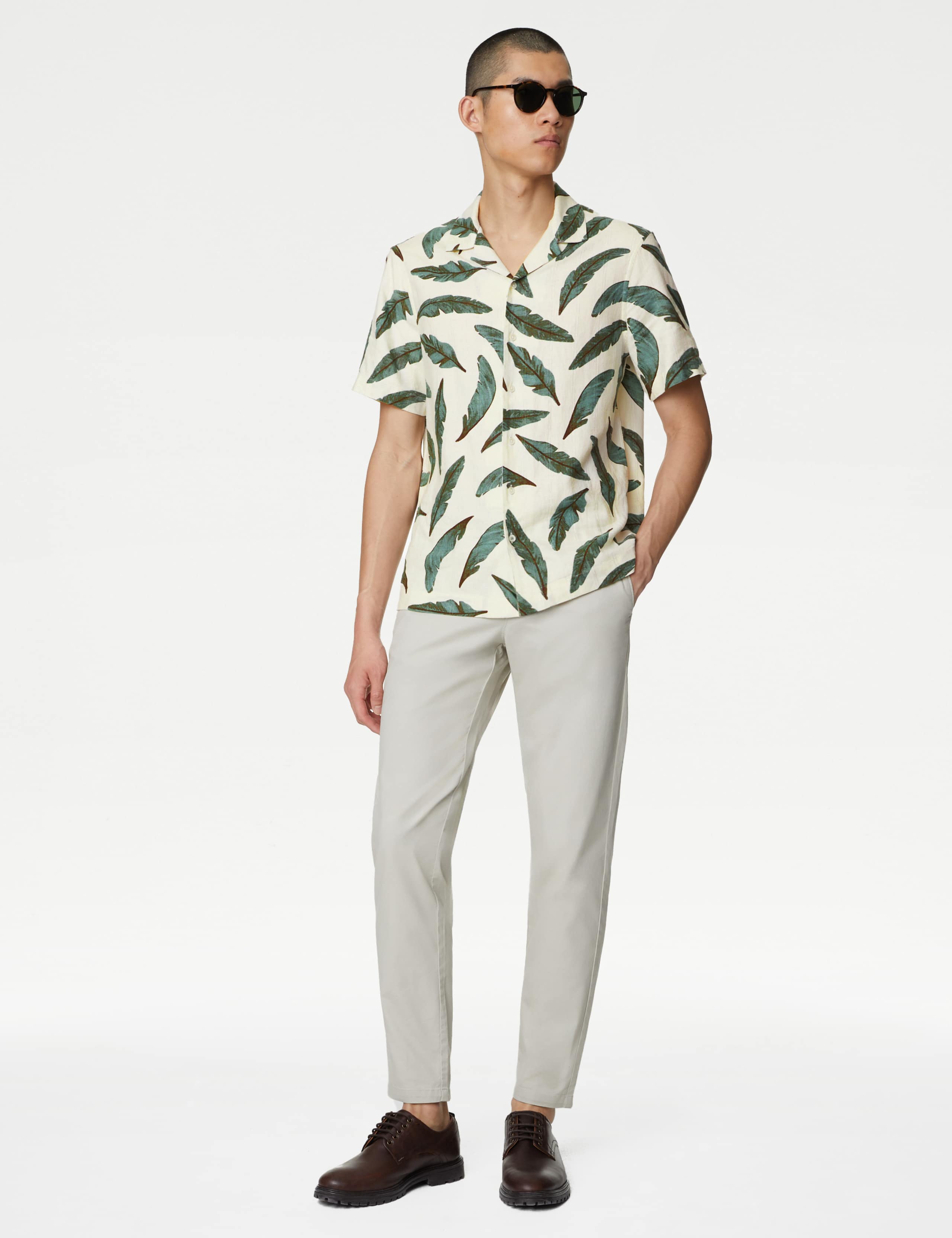 Easy Iron Linen Blend Printed Shirt 4 of 6