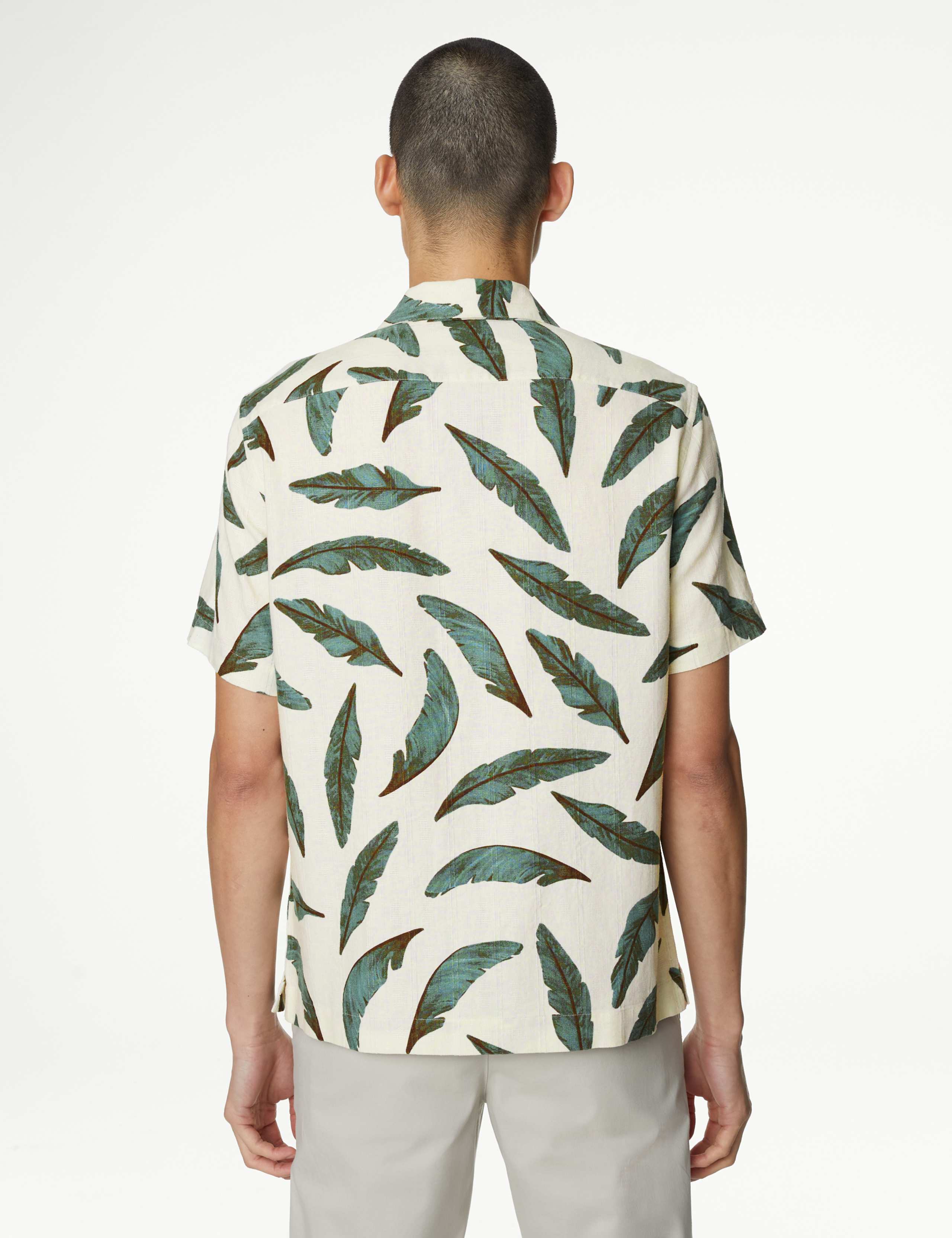 Easy Iron Linen Blend Printed Shirt 6 of 6
