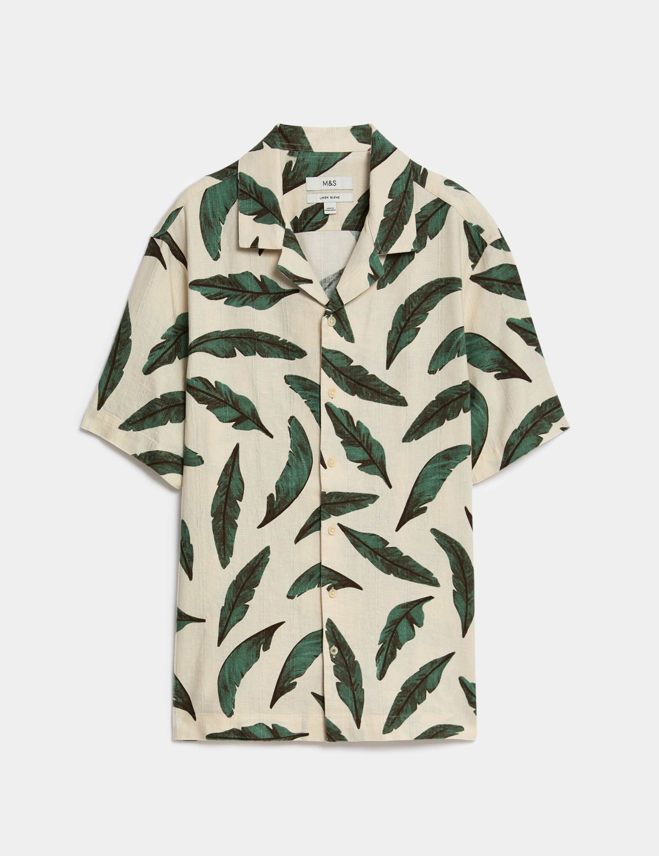 Easy Iron Linen Blend Printed Shirt 2 of 6