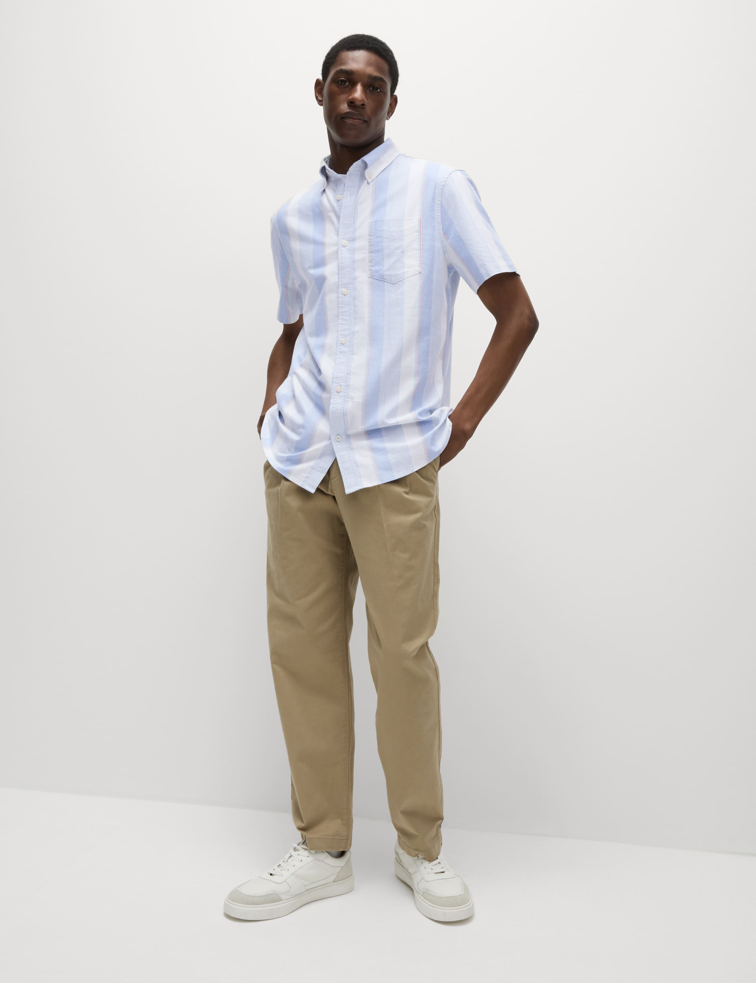 Cotton Rich Striped Shirt 3 of 5