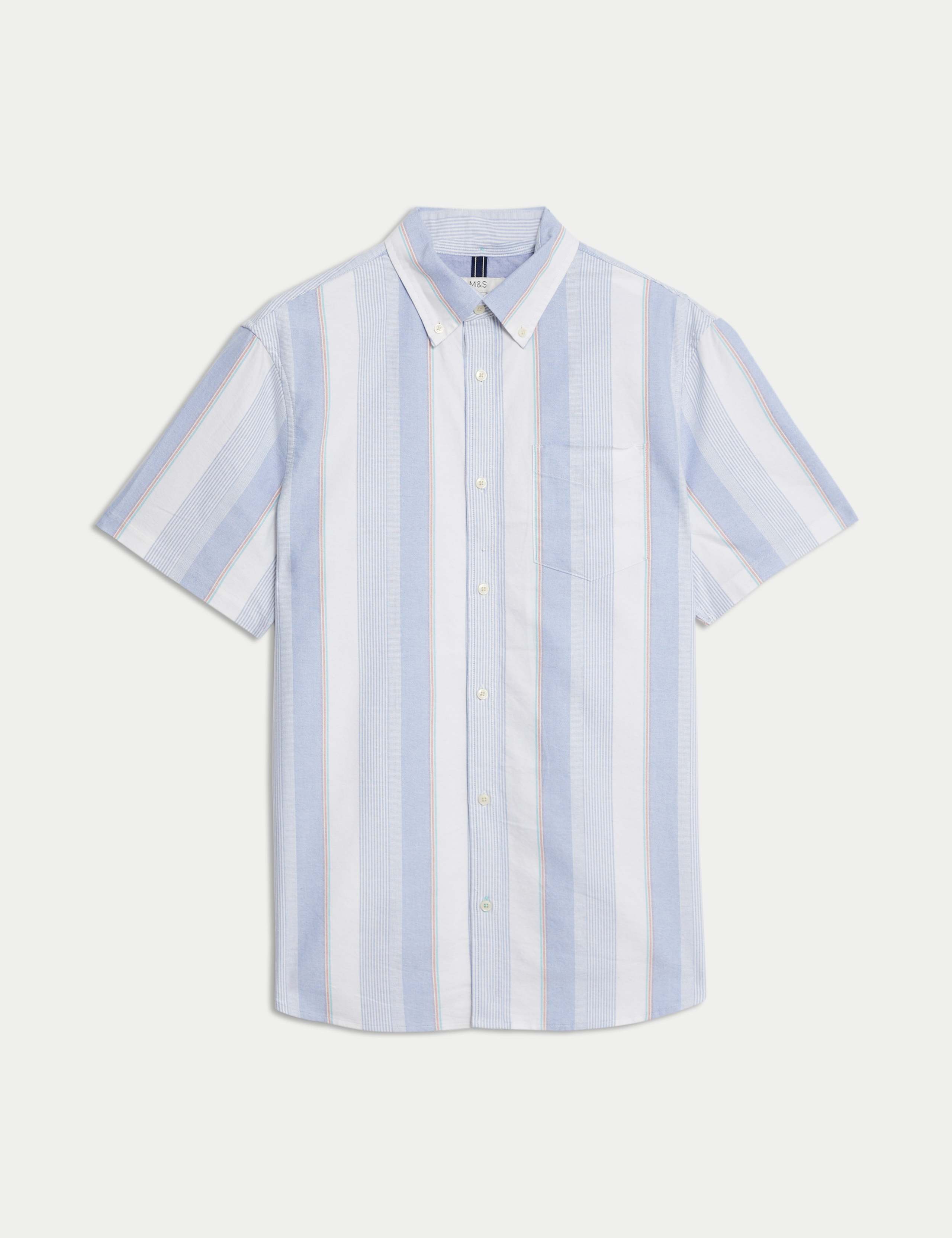 Cotton Rich Striped Shirt 2 of 5