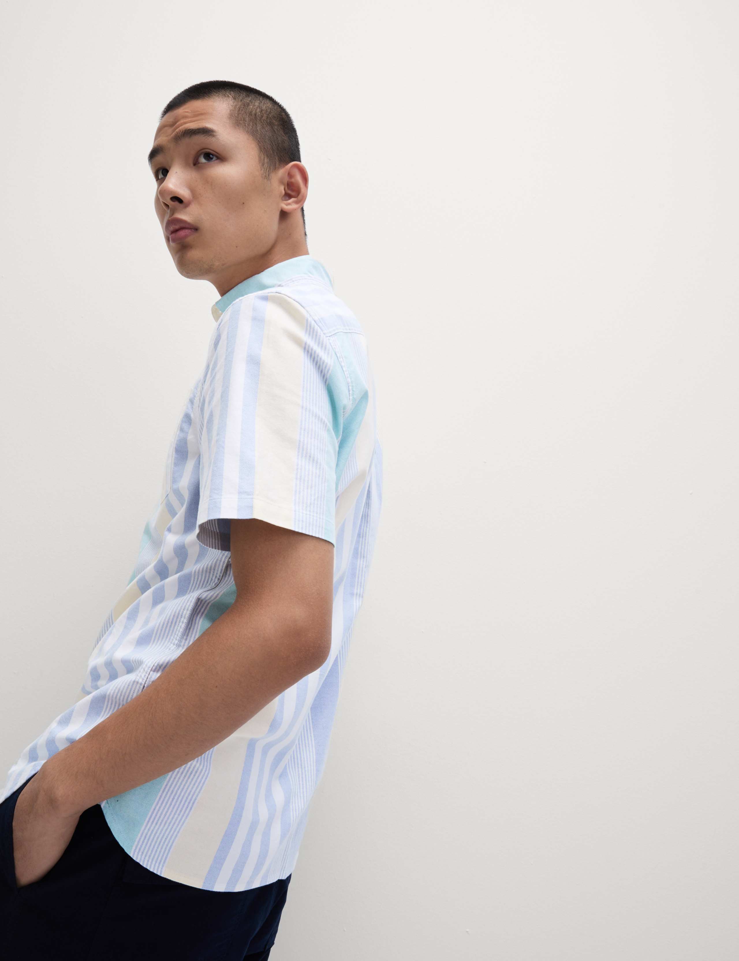 Cotton Rich Striped Shirt 5 of 7