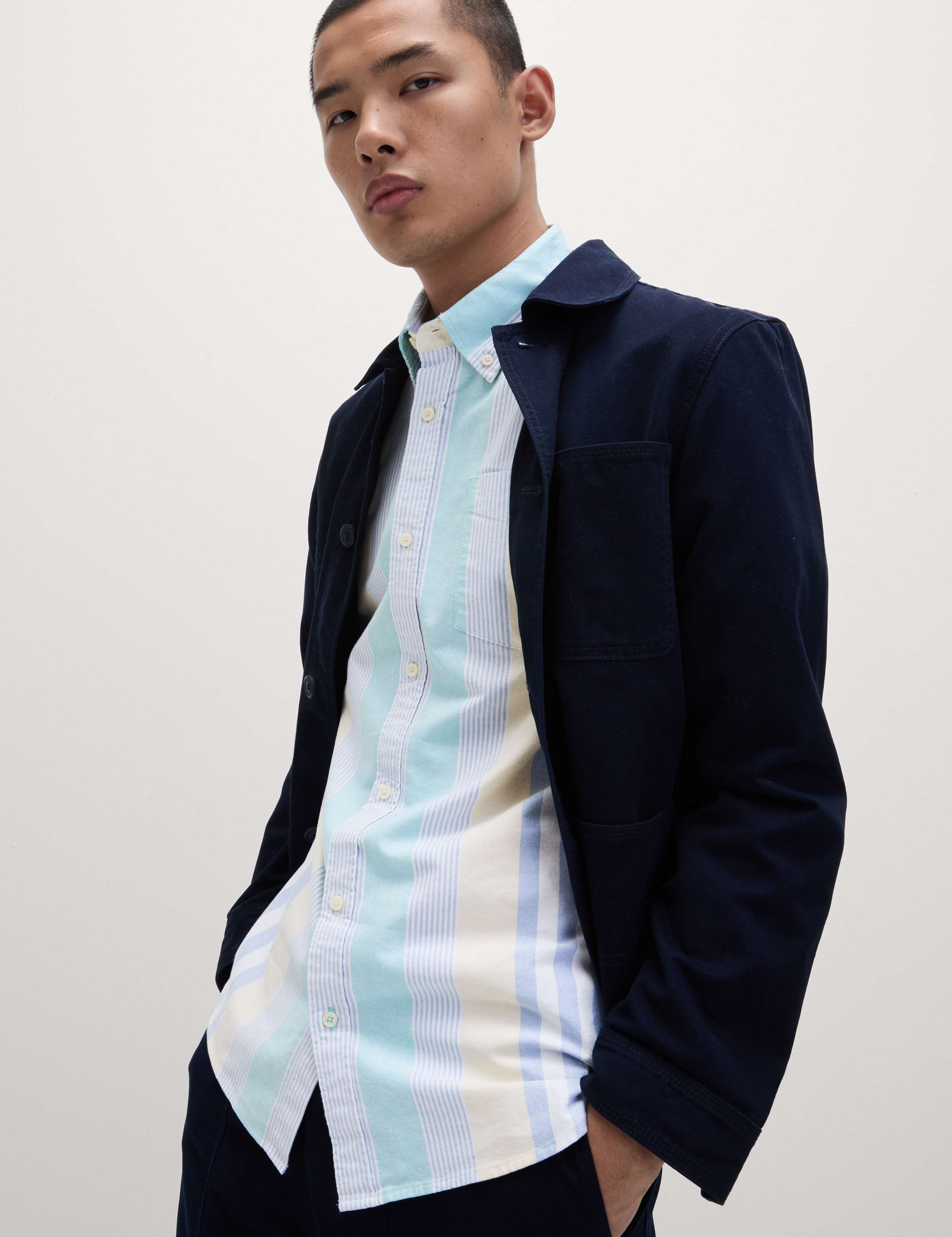 Cotton Rich Striped Shirt 6 of 7