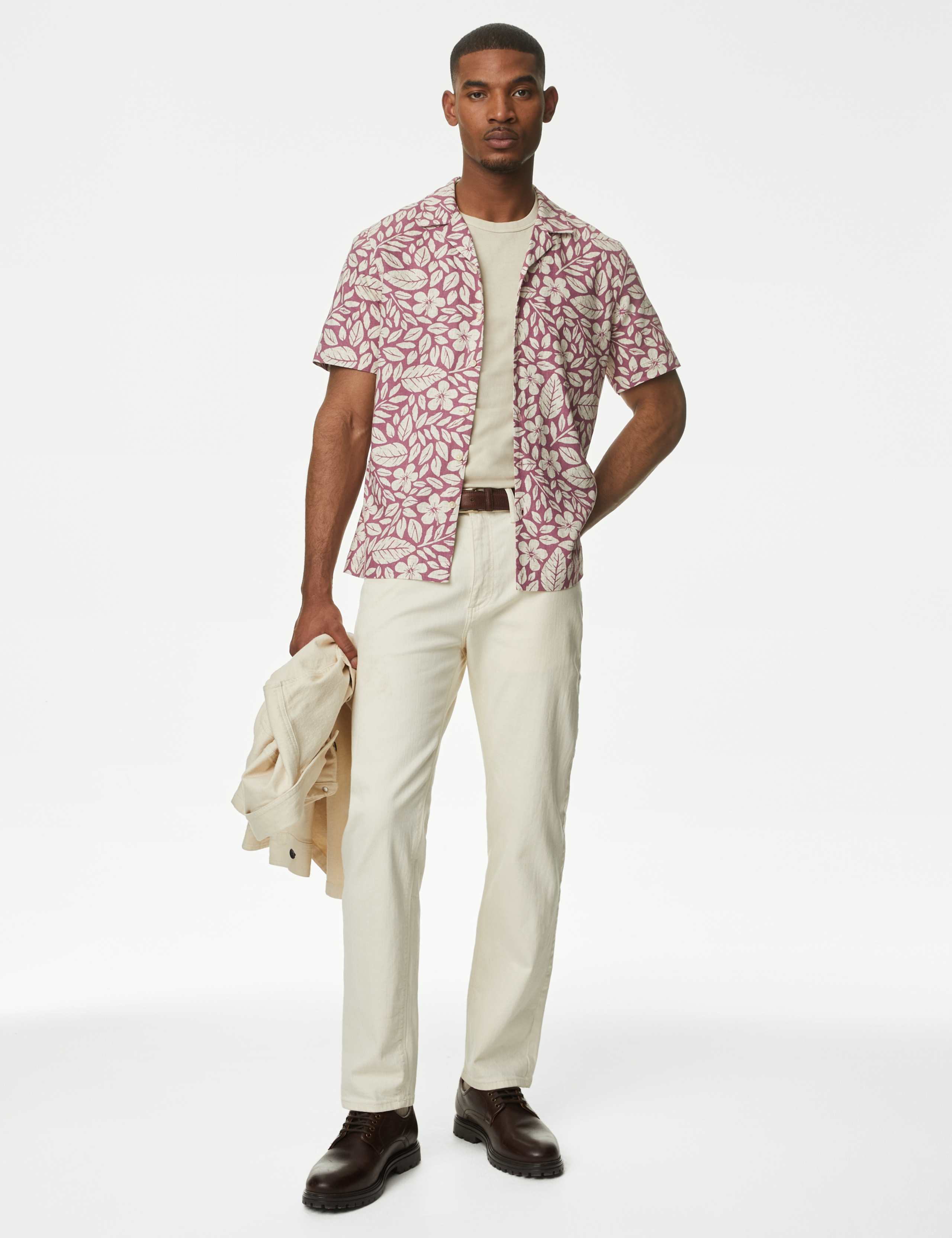 Easy Iron Linen Rich Floral Shirt 4 of 5