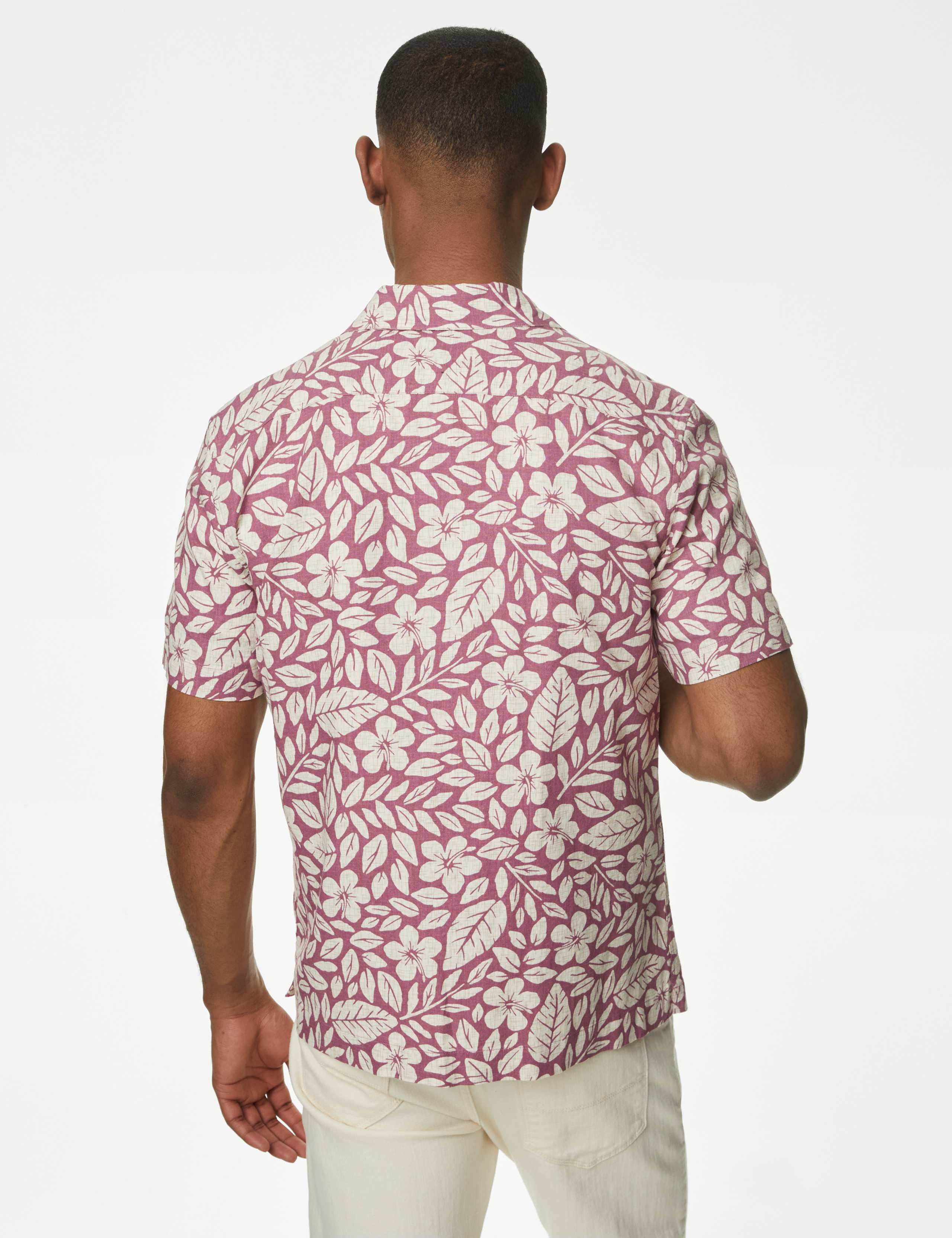 Easy Iron Linen Rich Floral Shirt 5 of 5