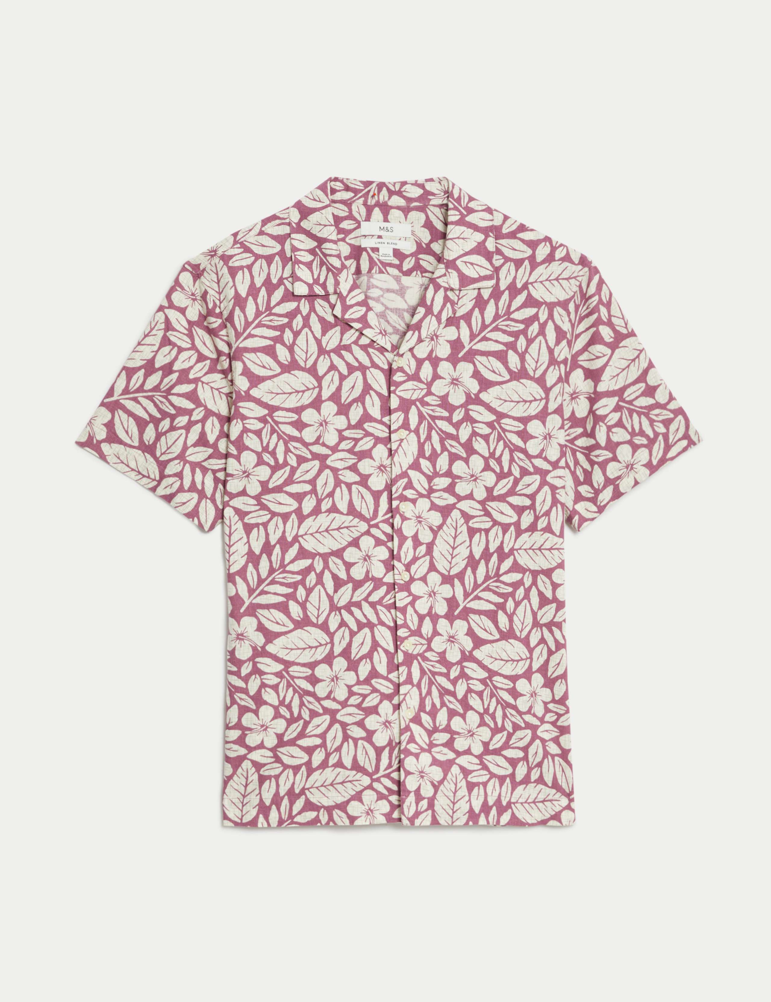 Easy Iron Linen Rich Floral Shirt 2 of 5