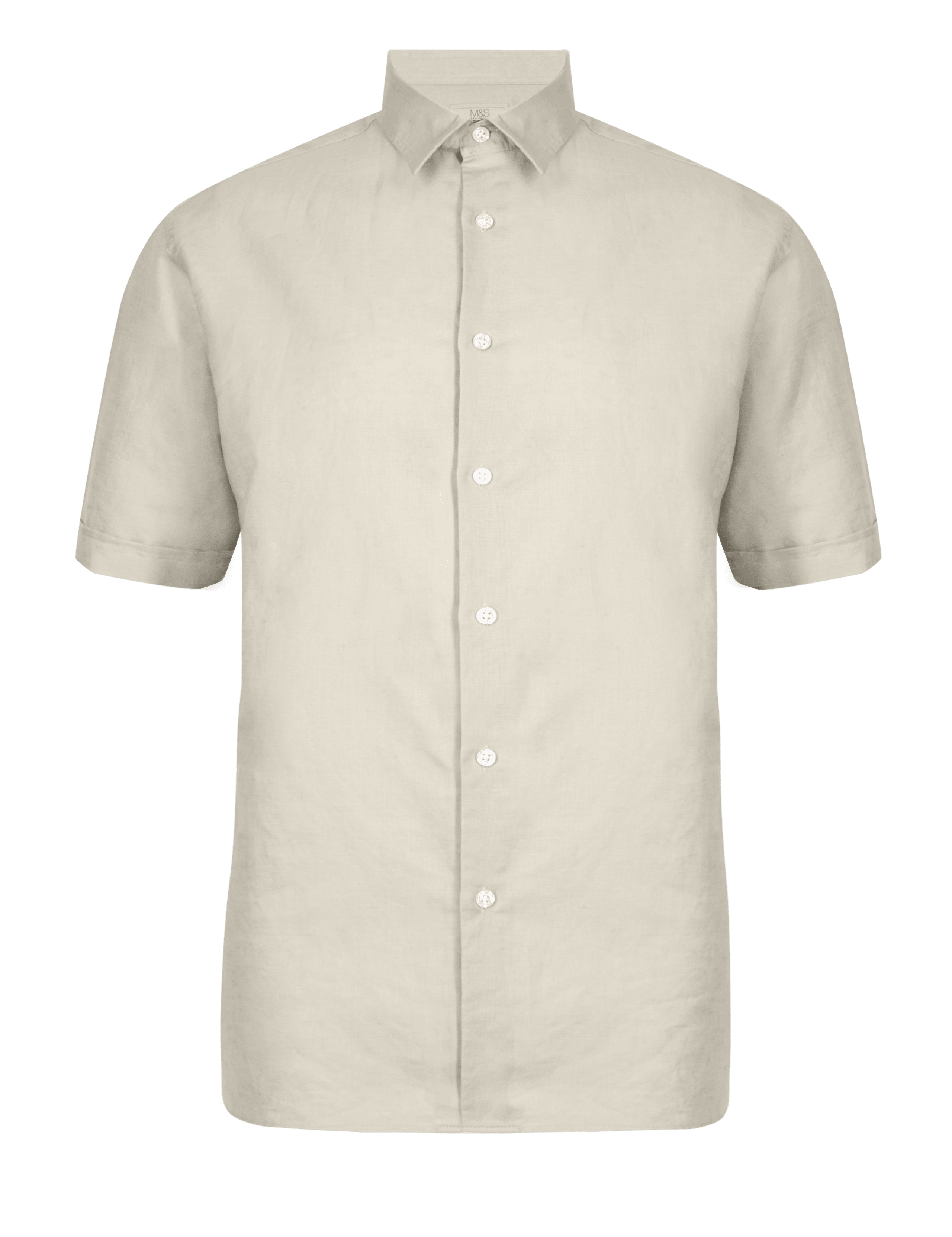 Linen Blend Classic Collar Shirt 2 of 3