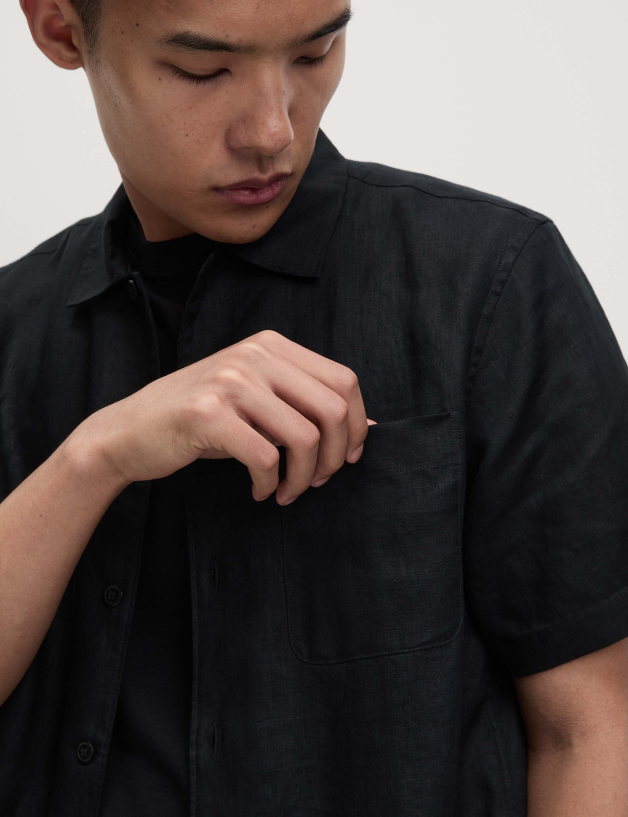 Pure Linen Short Sleeve Shirt 3 of 4