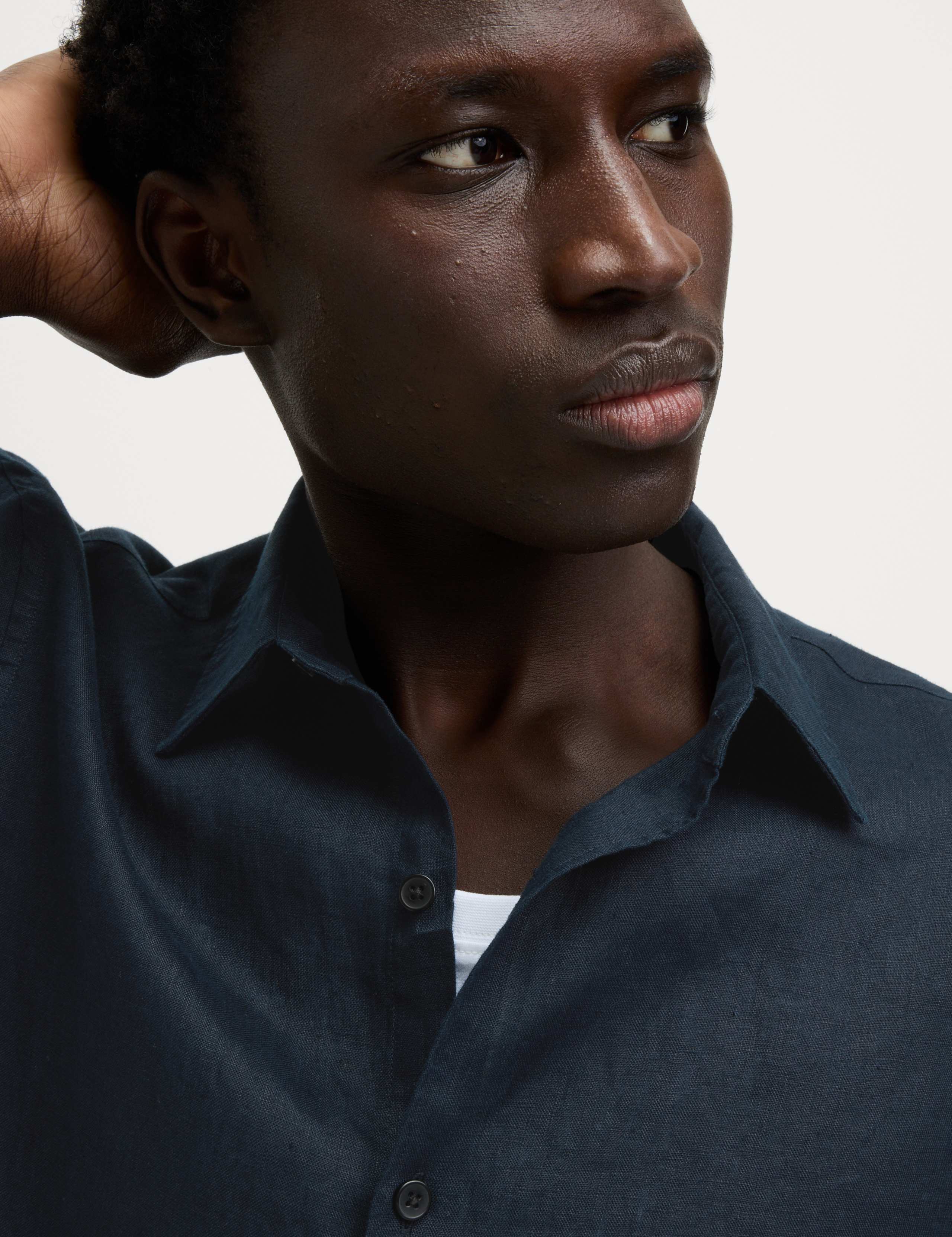 Slim Fit Pure Linen Shirt 3 of 5