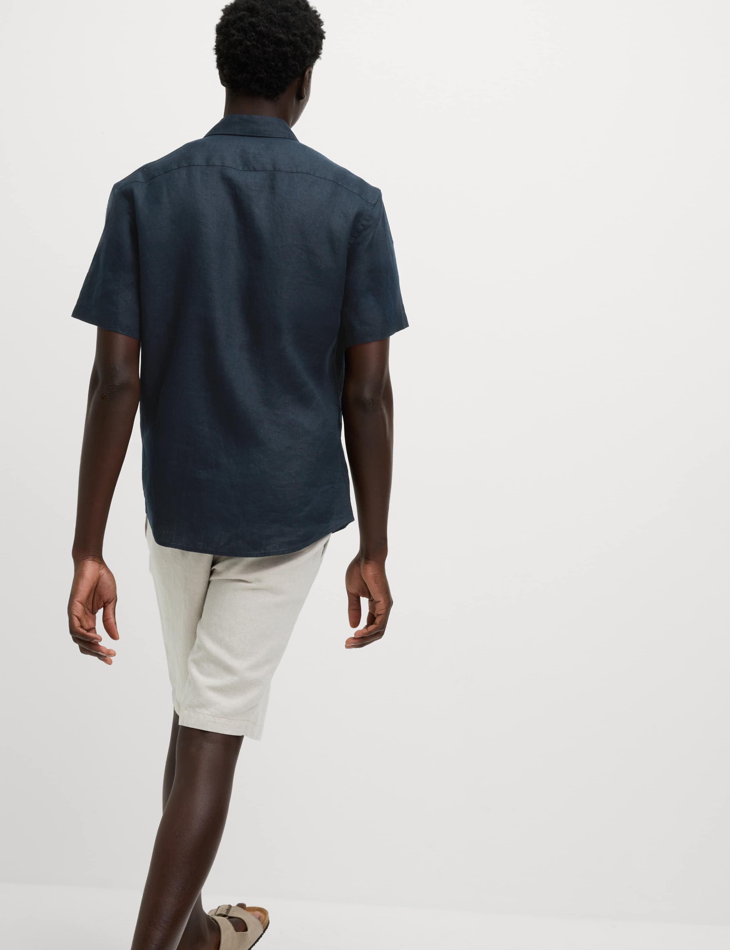 Slim Fit Pure Linen Shirt 5 of 5