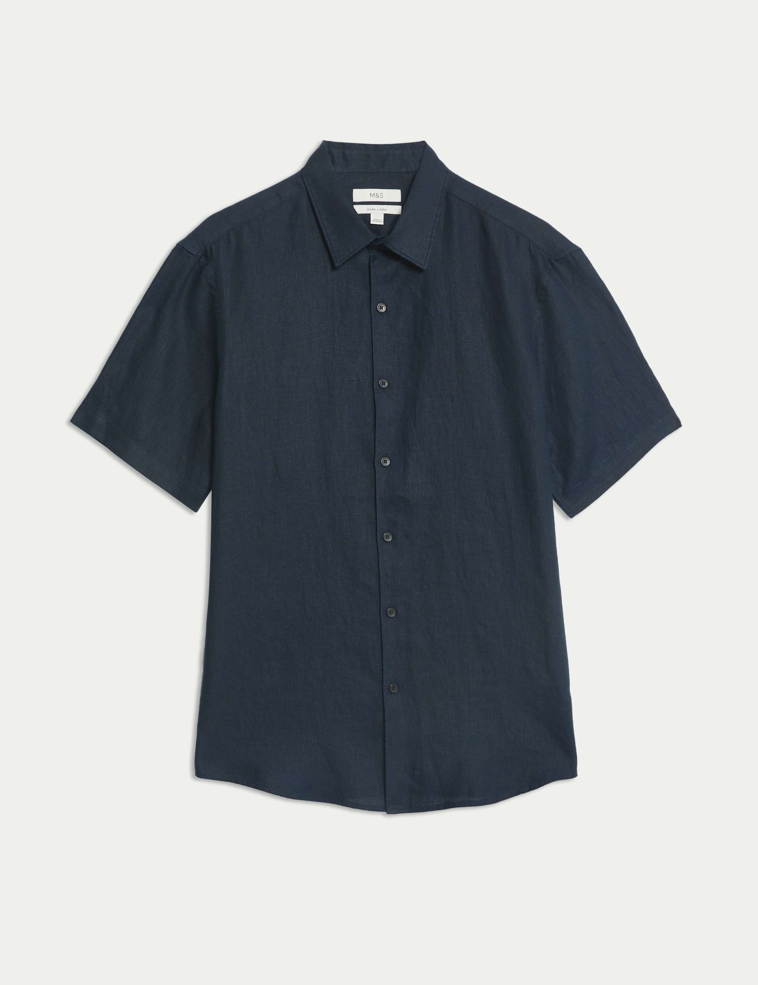 Slim Fit Pure Linen Shirt 2 of 5